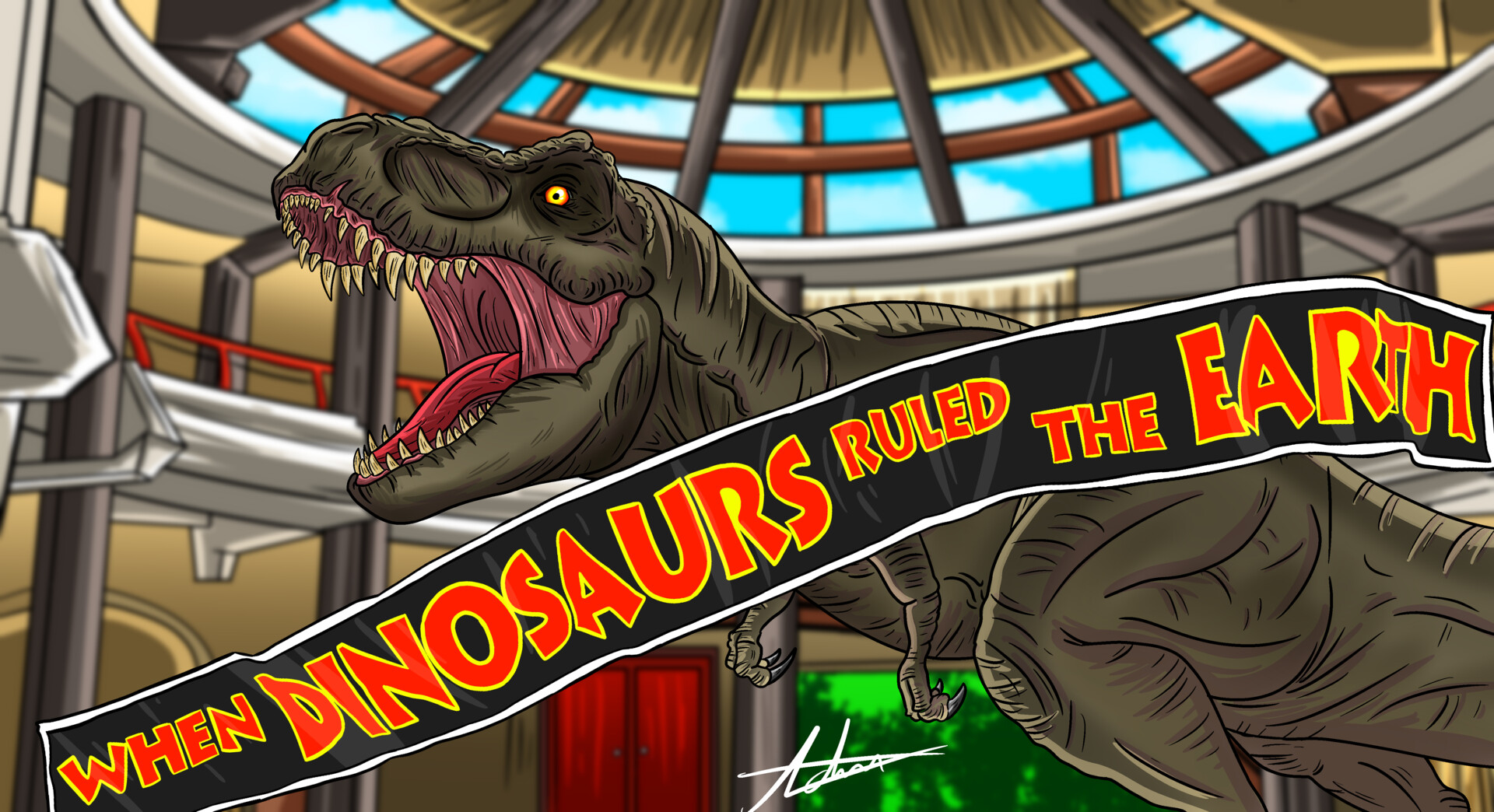 Artstation When Dinosaurs Ruled The Earth Jurassic Park 1993 