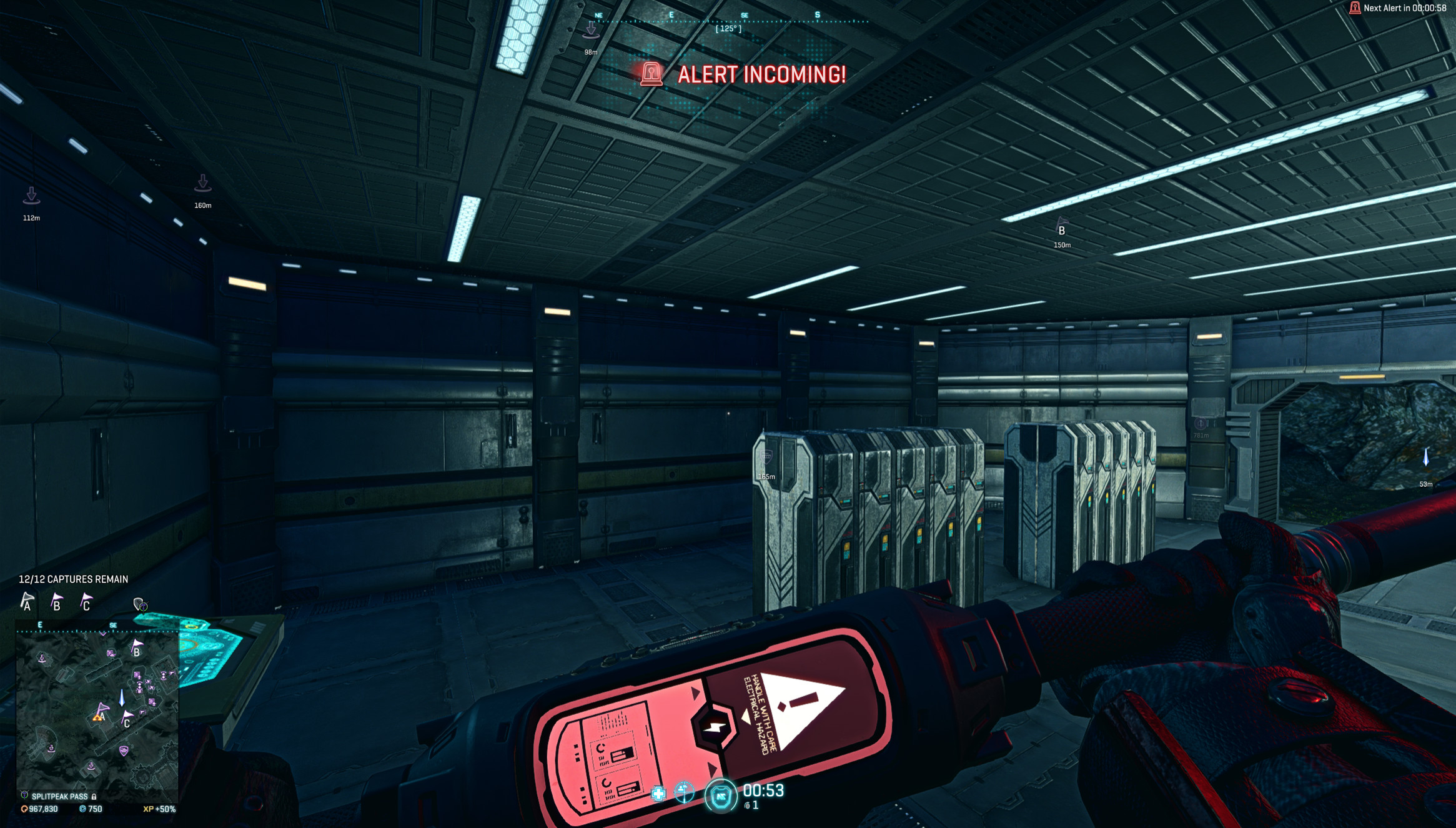 In-game, first person. Flag carrier.