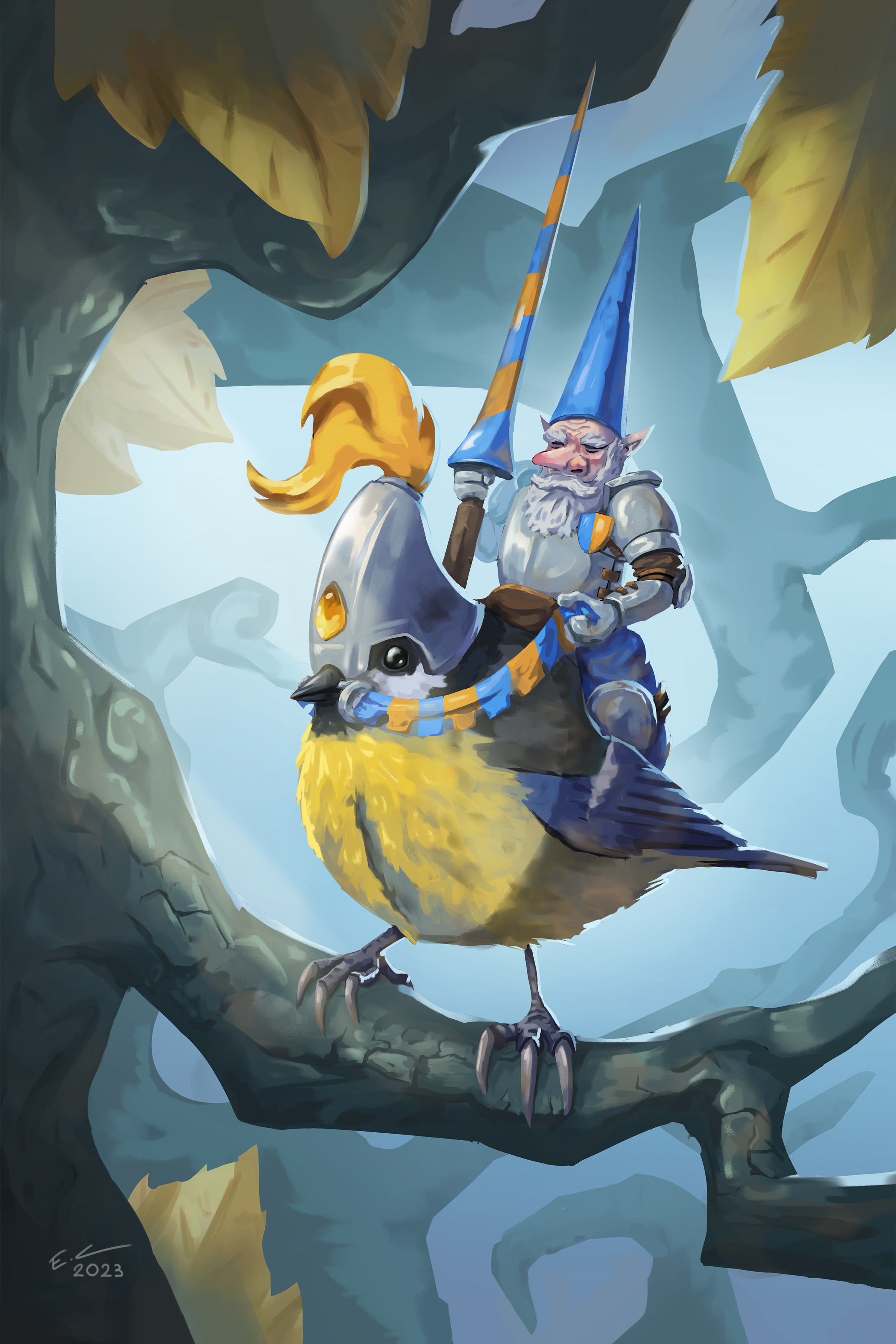 Bird Knight, small but valiant