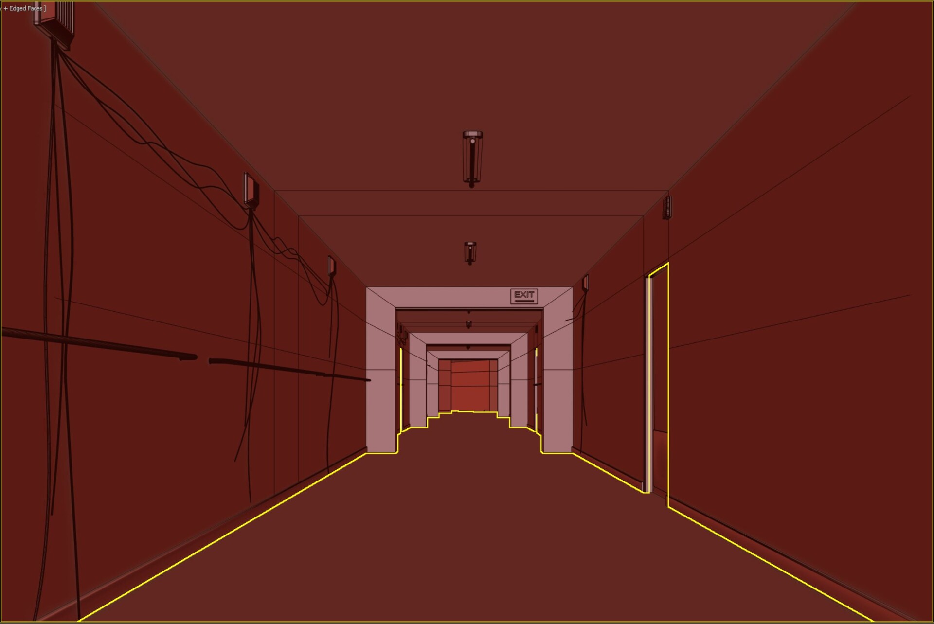 ArtStation - Old Bed Frame - (Horror Corridor)