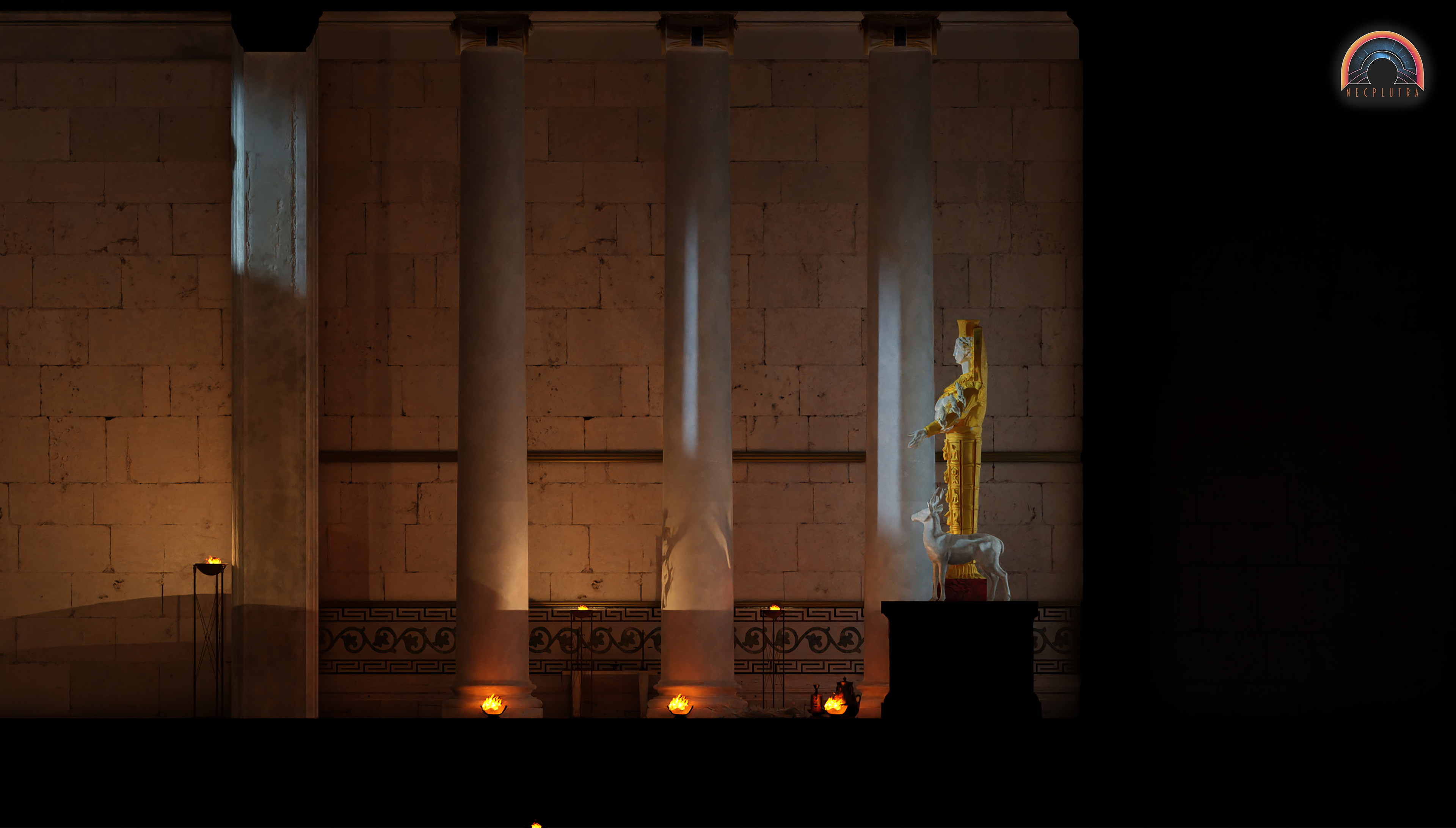Interior Design of Temple of Artemis  Leukophyrene