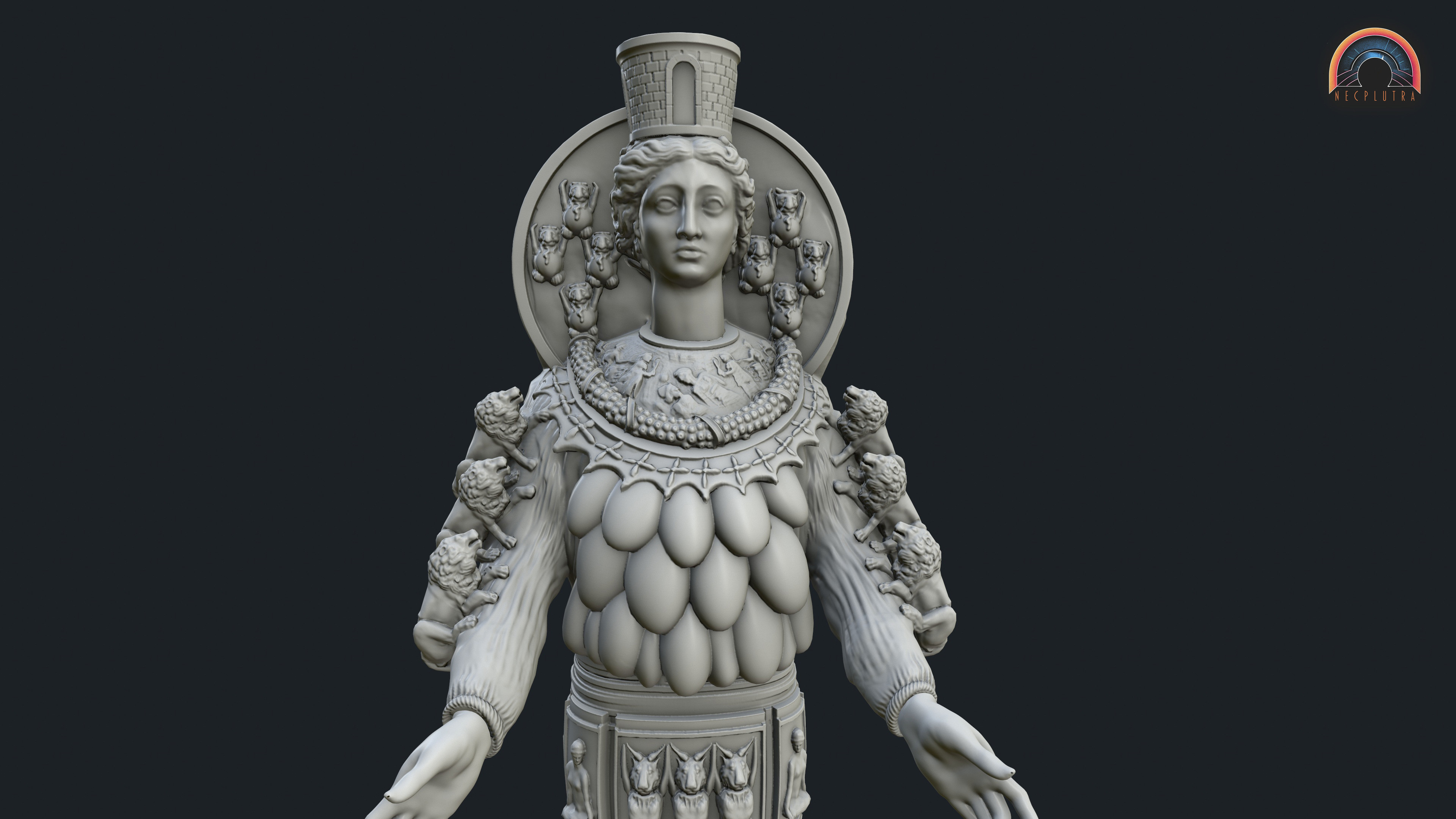 Digital Reconstruction of Artemis Leukophyrene in 3D