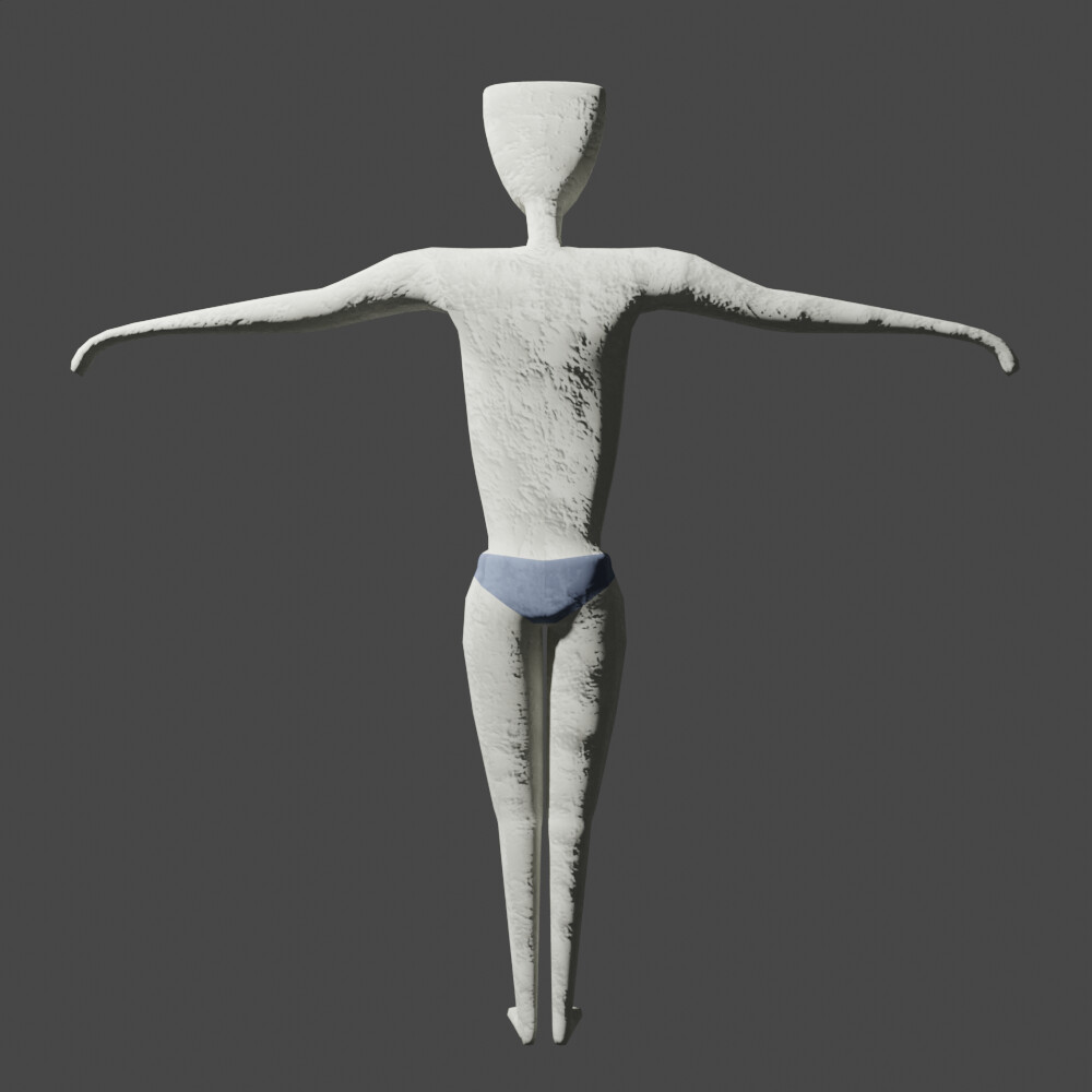 Back View, T-Pose