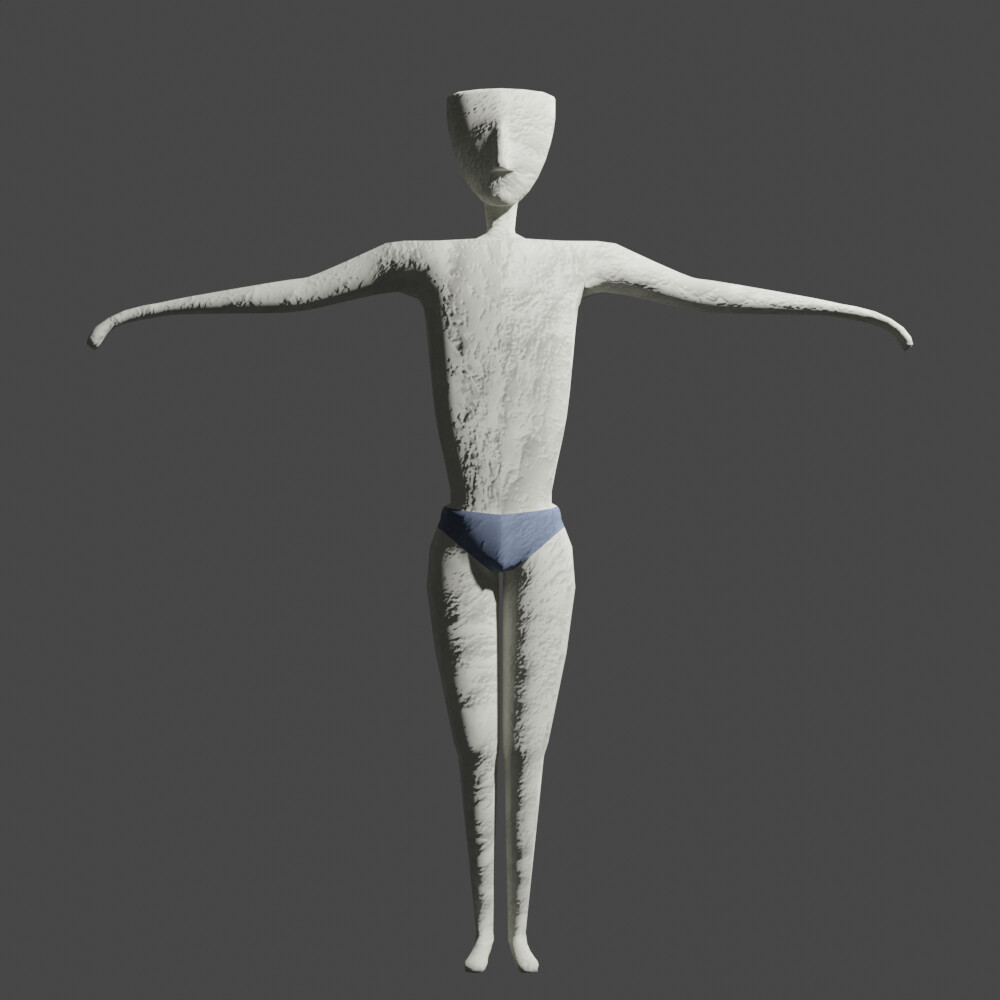 Front View, T-Pose