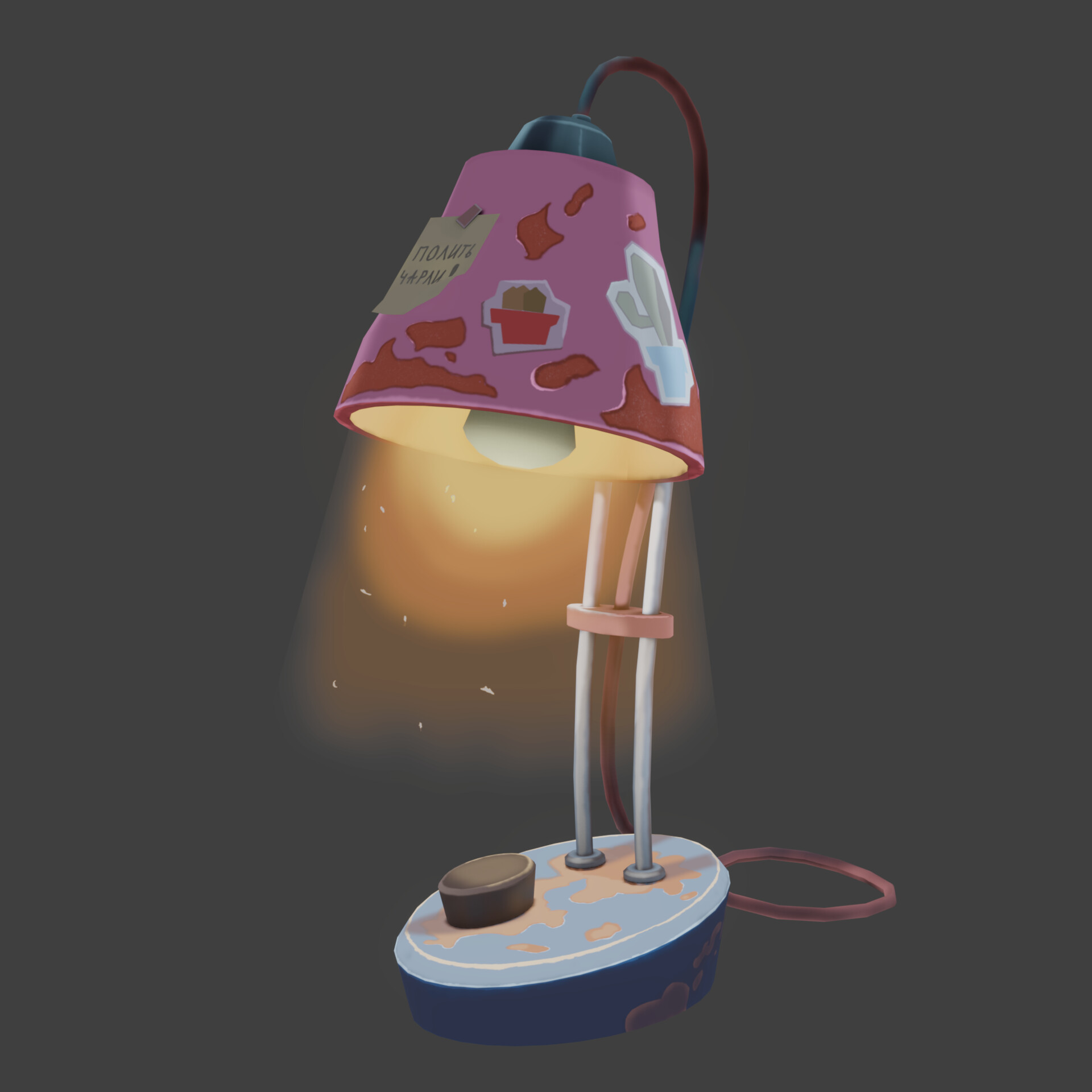 ArtStation Handpainted Desk Lamp