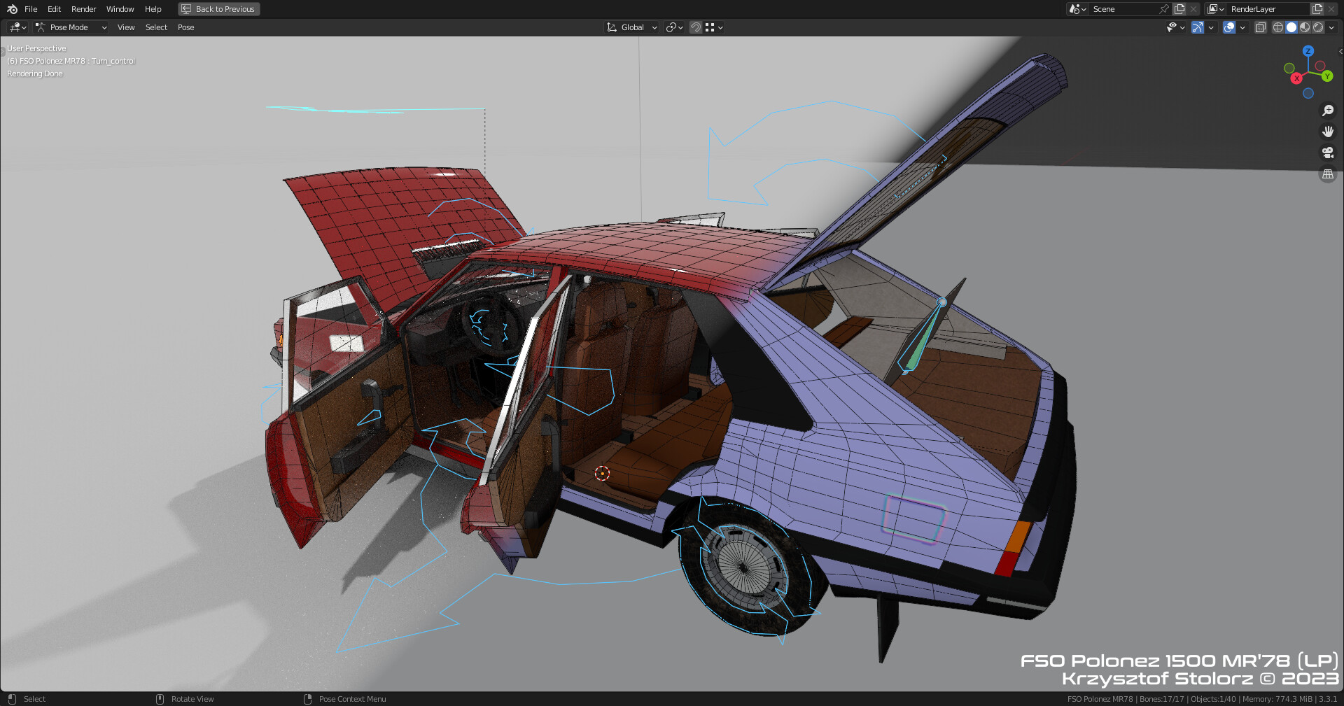 FSO Polonez 1500 - NFS ProStreet Pepega Edition - 3D model by Vapordude  (@Vapordude) [3f76ef5]