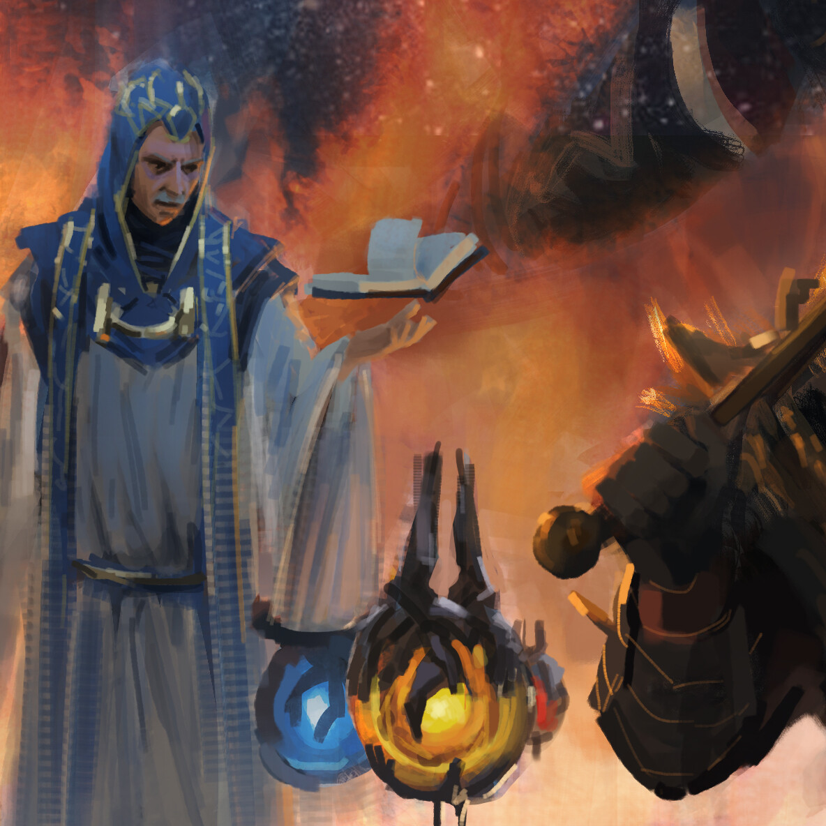 Cavas/Venarius and the Sentinels, closeup