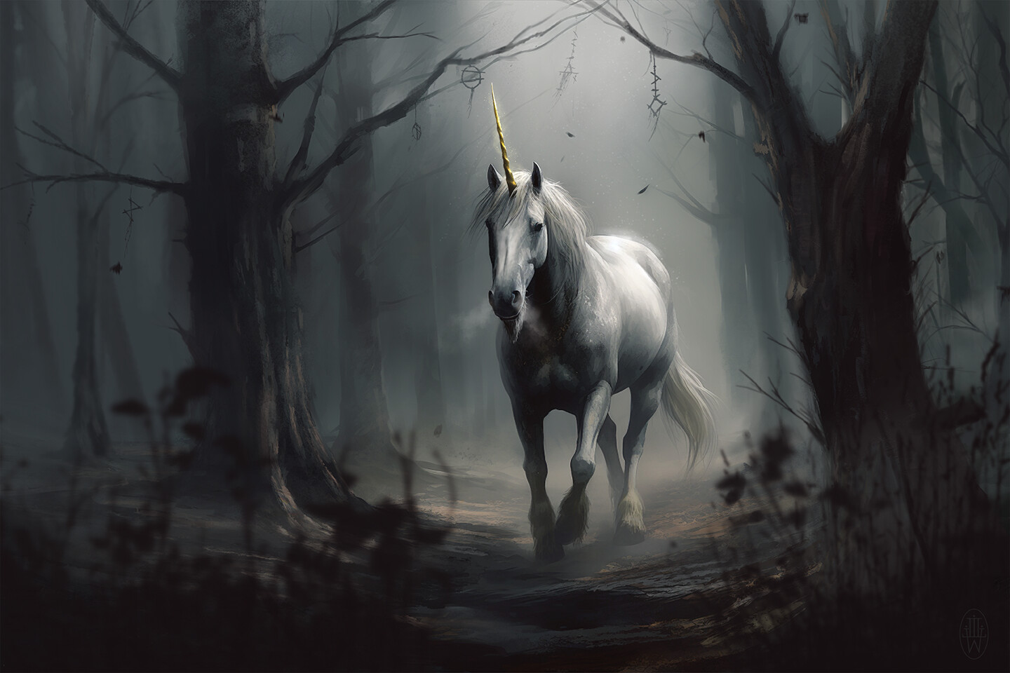 Ebon and Ivory | Dark Fantasy Unicorn