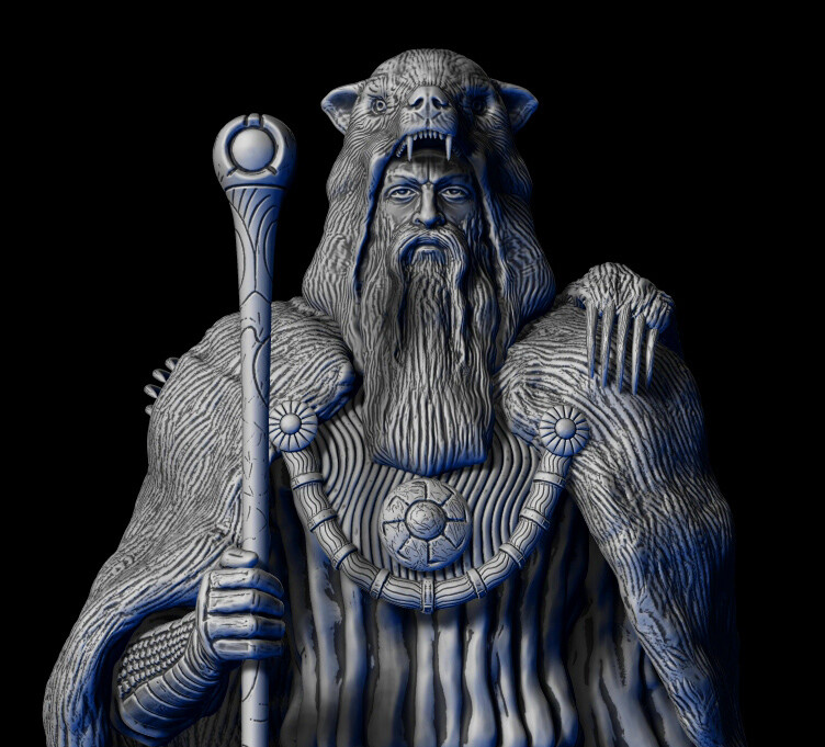 ArtStation - Велес. Sculptures of gods for the fantasy series ...