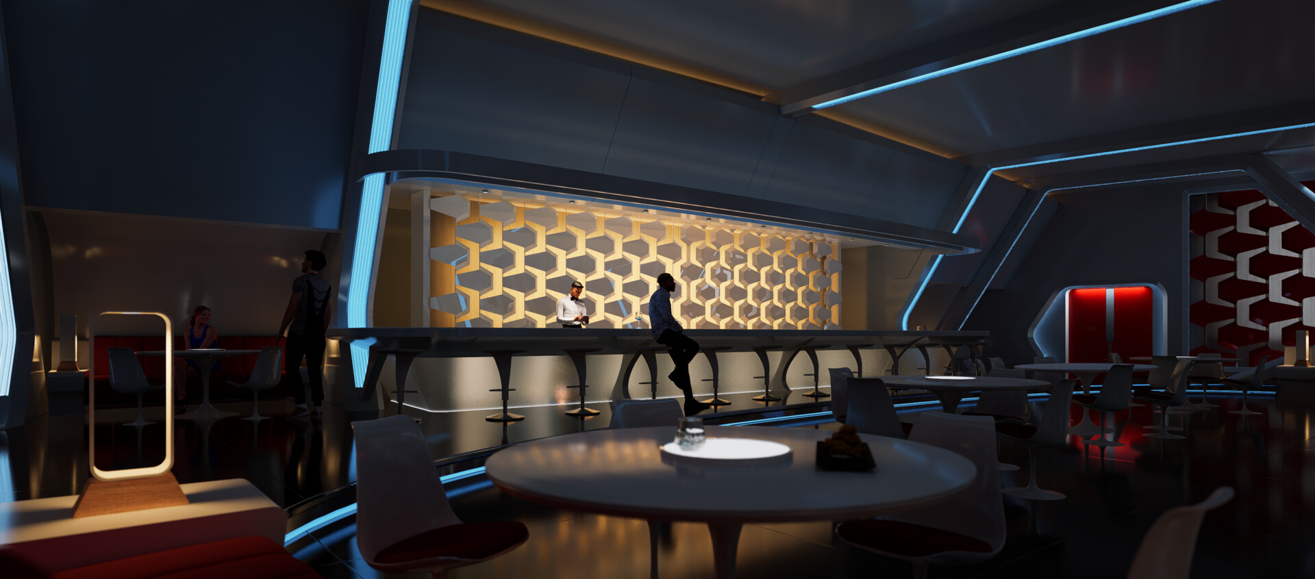 ArtStation Enterprise Deck and Lounge Star Trek Strange New Worlds