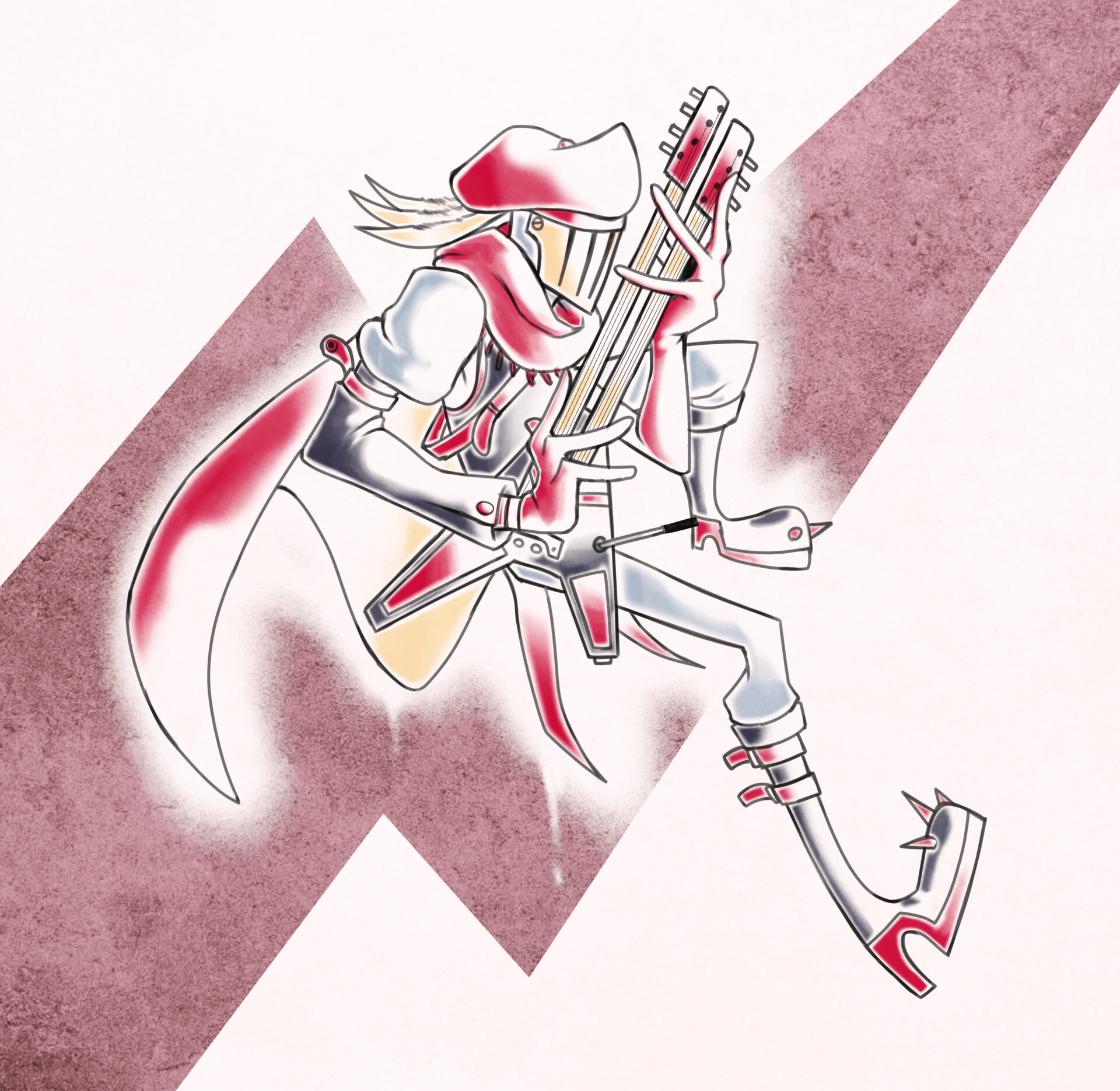 ArtStation - Double Electric Guitar Bard