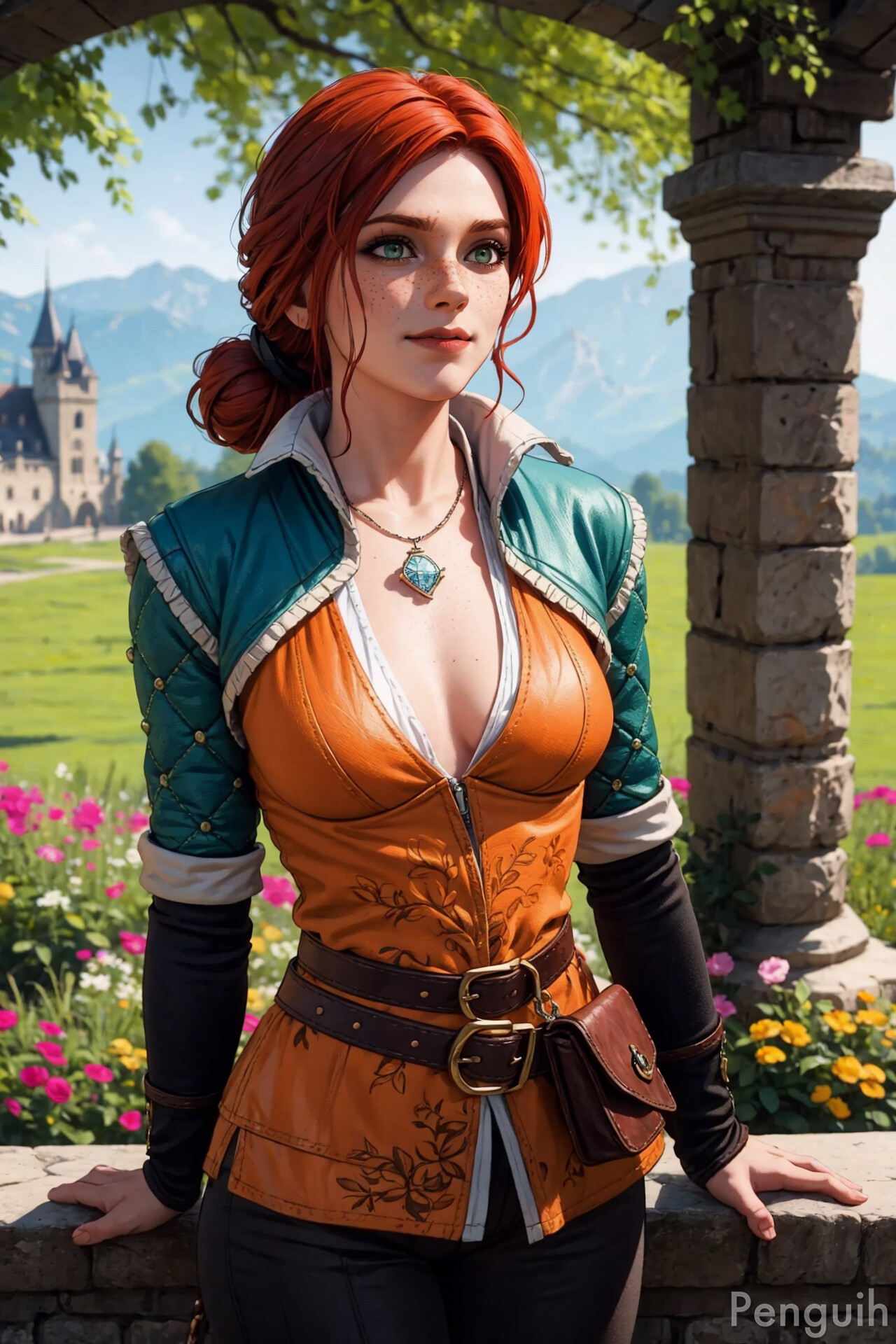 ArtStation   Triss Merigold Cartoon (The Witcher)