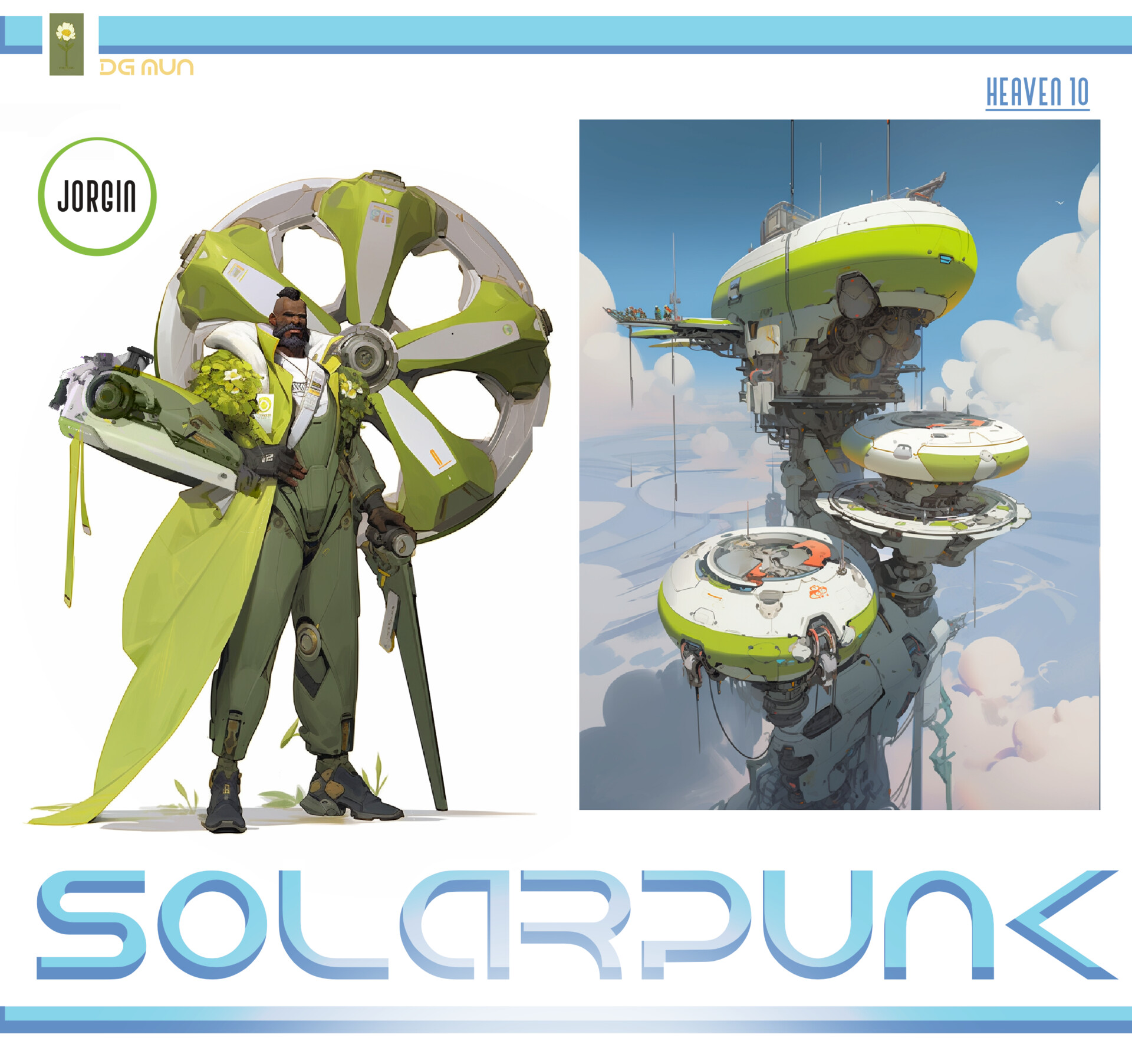 5D Solarpunk Antihero · Creative Fabrica