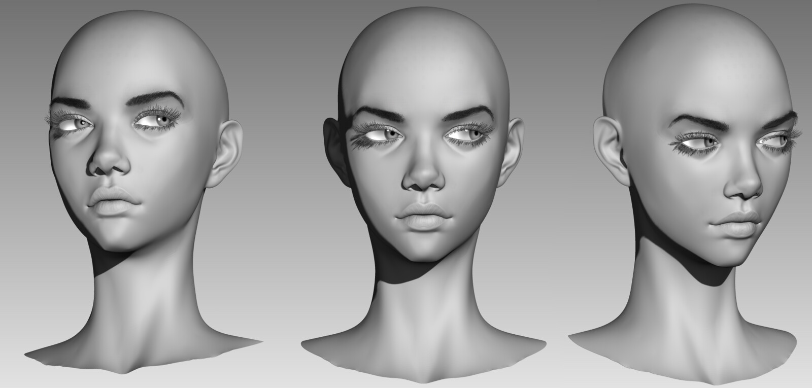 Vulcan Vinto - 3D female head Model