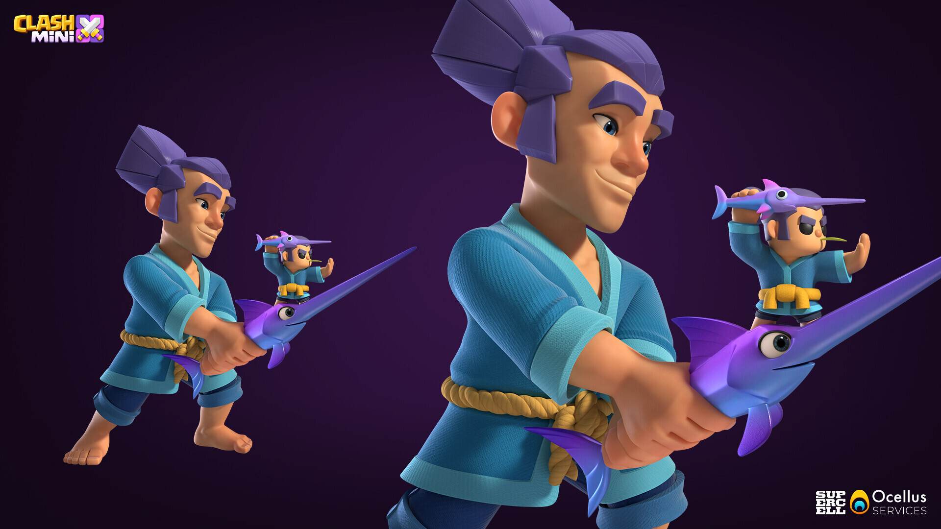 ArtStation Clash Mini Swordsman/ Ocellus