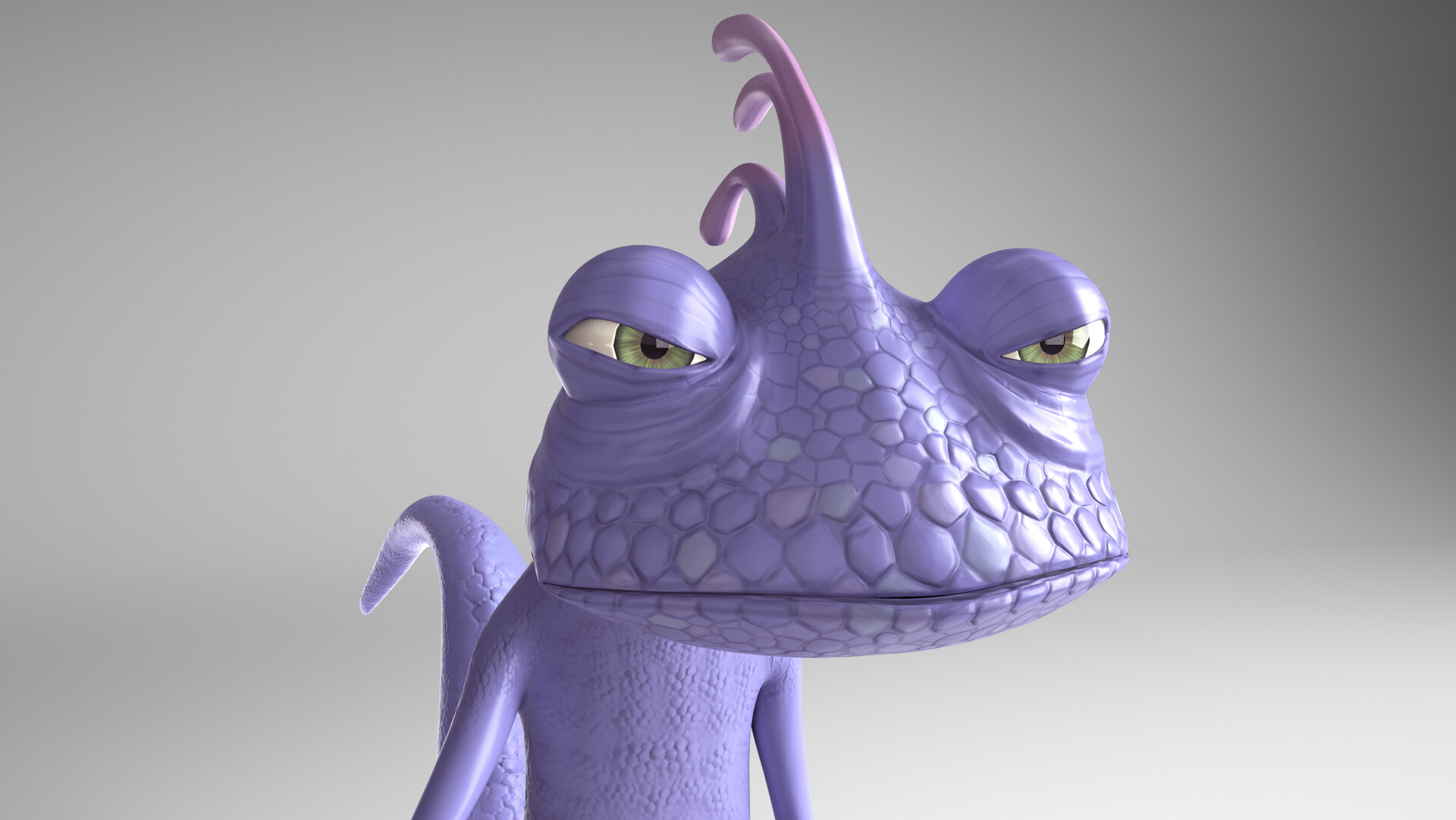 Purple lizard shop from monster inc