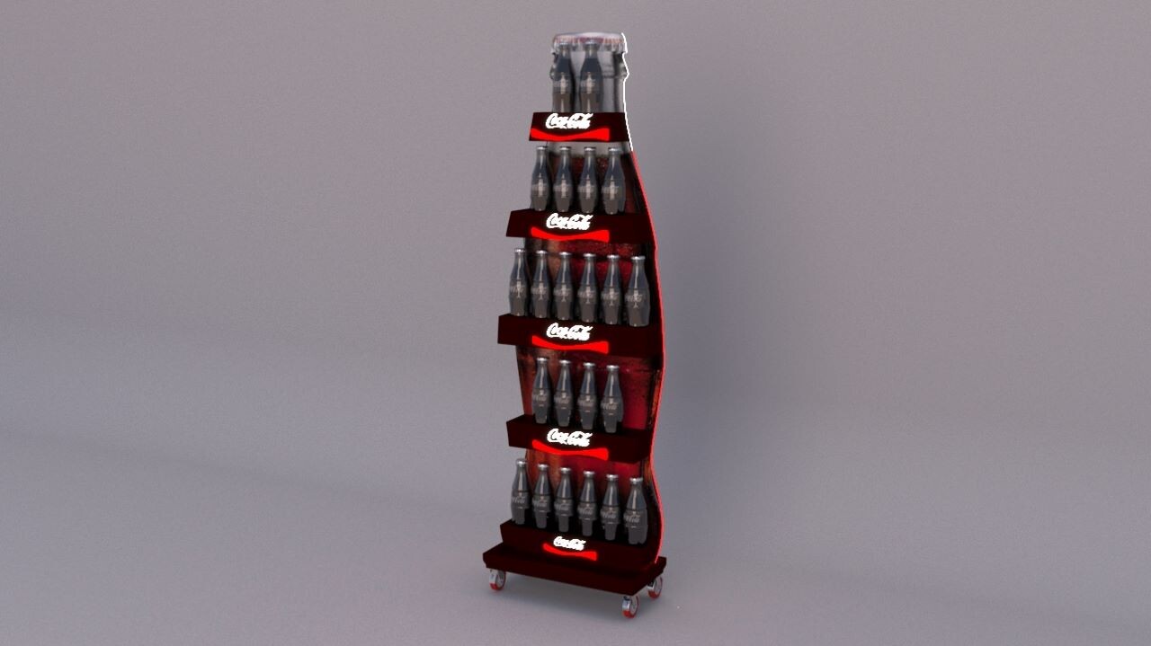 Jai Kalra - Coca-Cola Display Racks and 6-bottles handheld tray