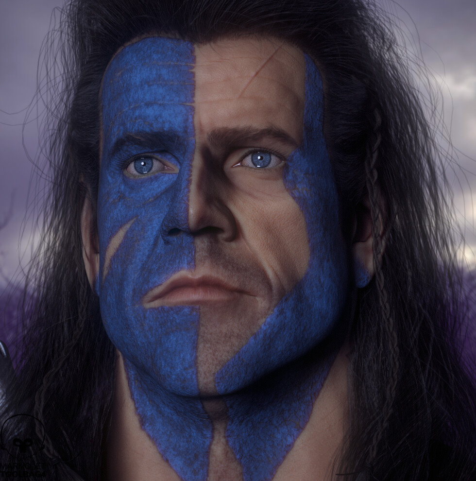 Braveheart Face Paint Styles