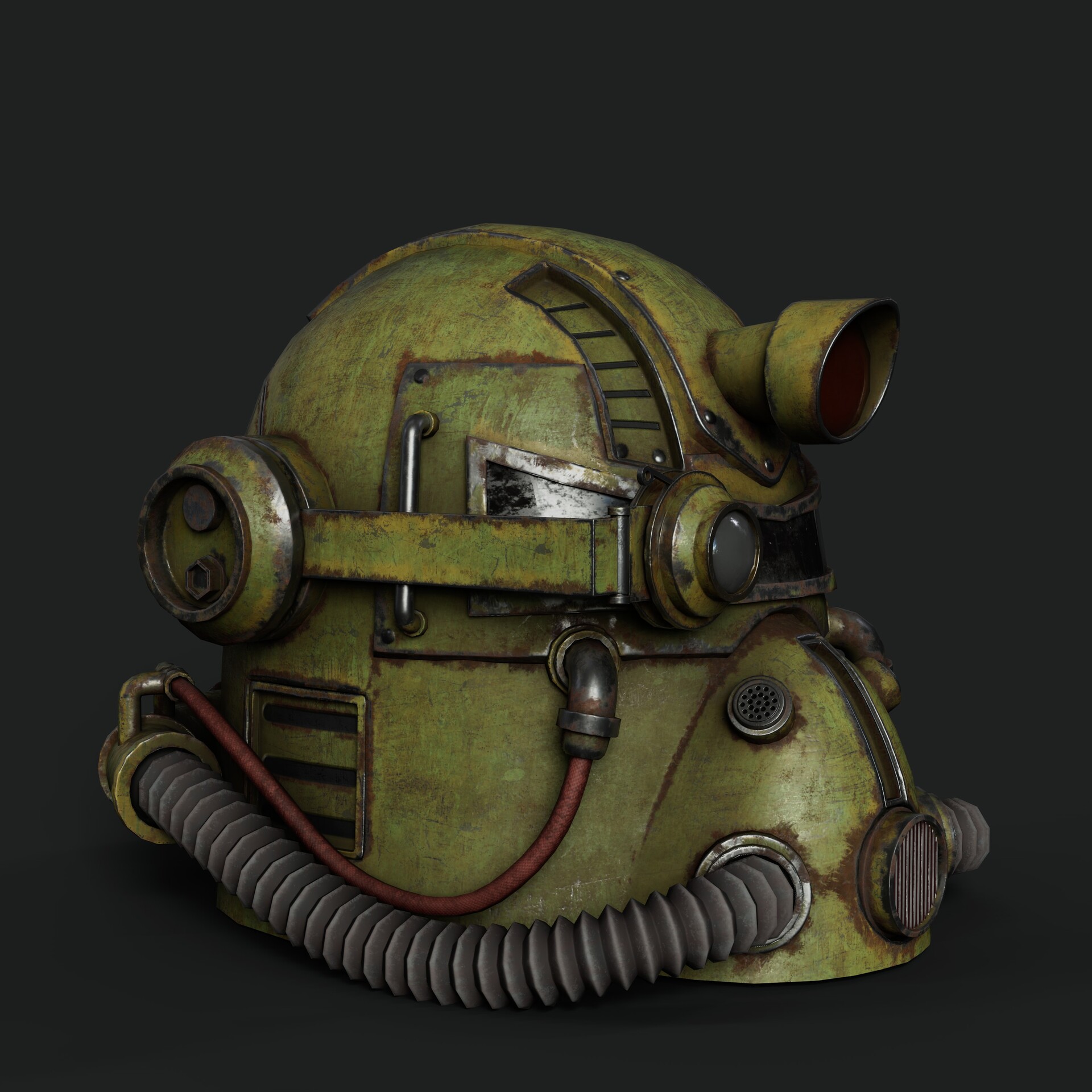 ArtStation - Game asset Fallout Helmet