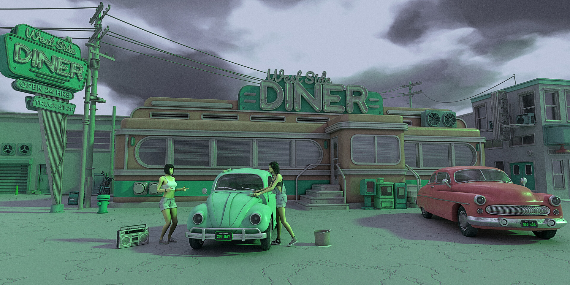 ArtStation - American Diner