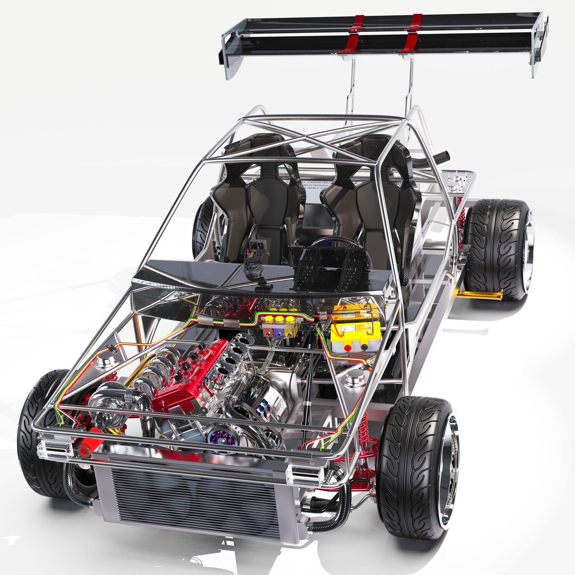 ArtStation YELKENCIDESIGN UNO KIT CAR TUBE CHASSIS HAYABUSA, 49 OFF