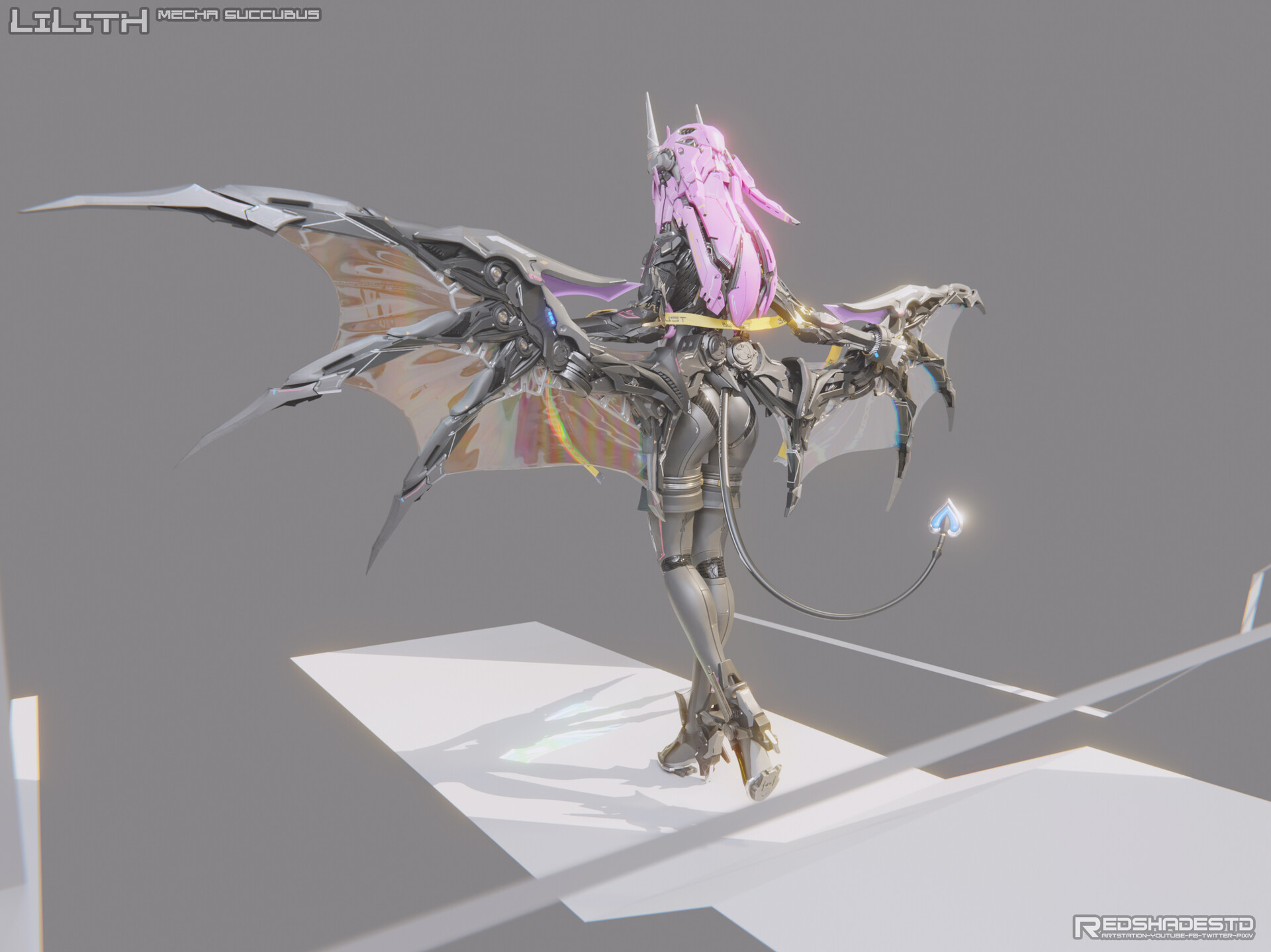 RedShades - Lilith - Mecha Succubus Photoshoots