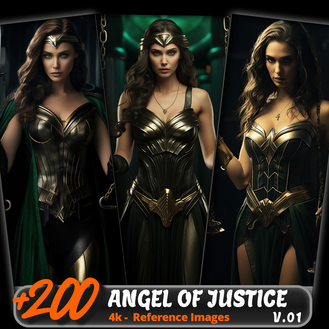 ArtStation - ANGEL OF JUSTICE VOL .01/ 4K/ Reference Image