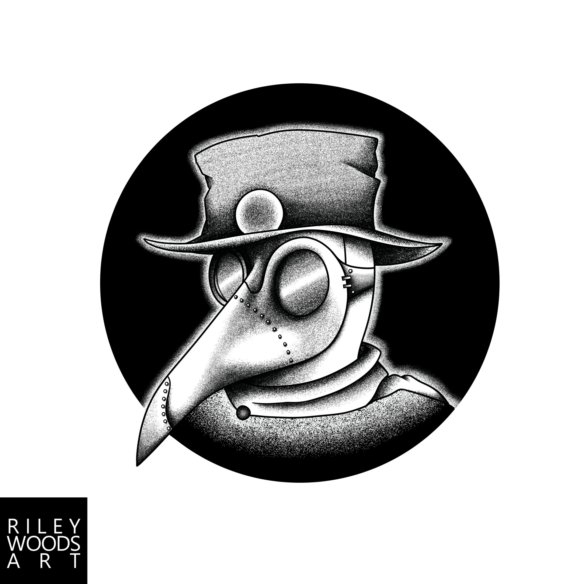 Plague Mask Tattoo