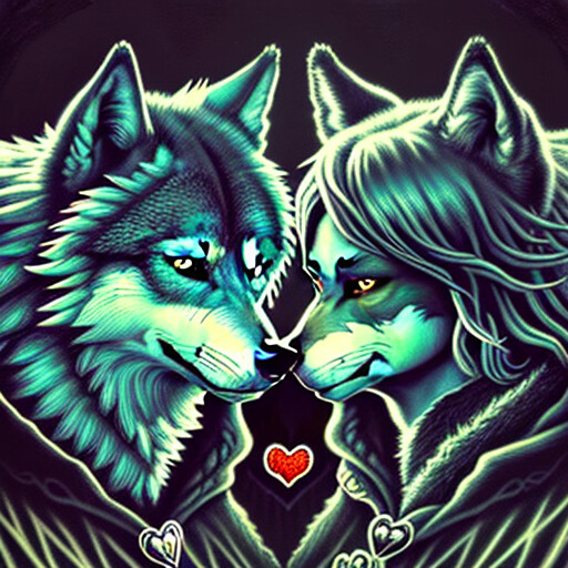 Artstation wolf love