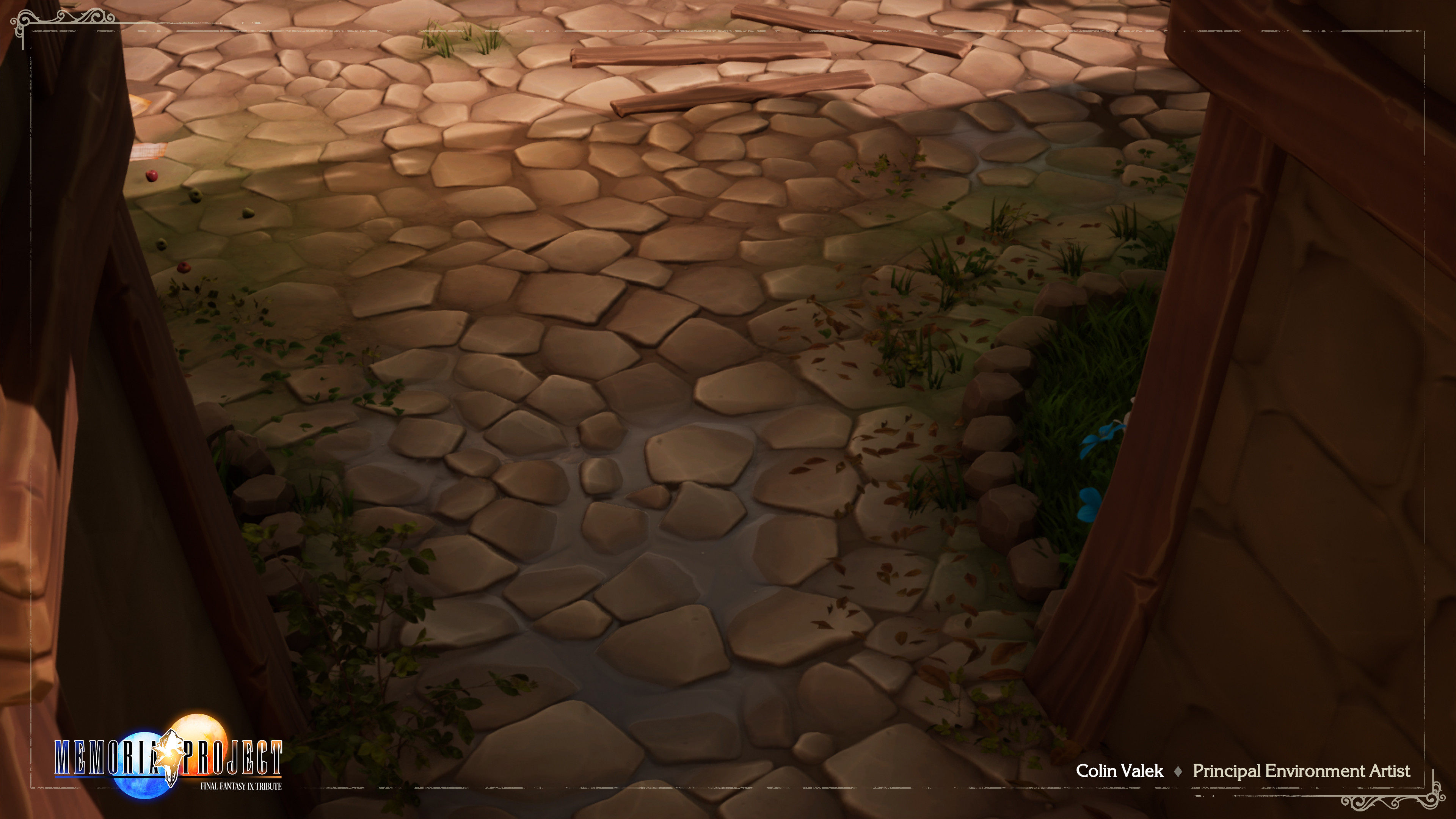 Cobblestone blend material