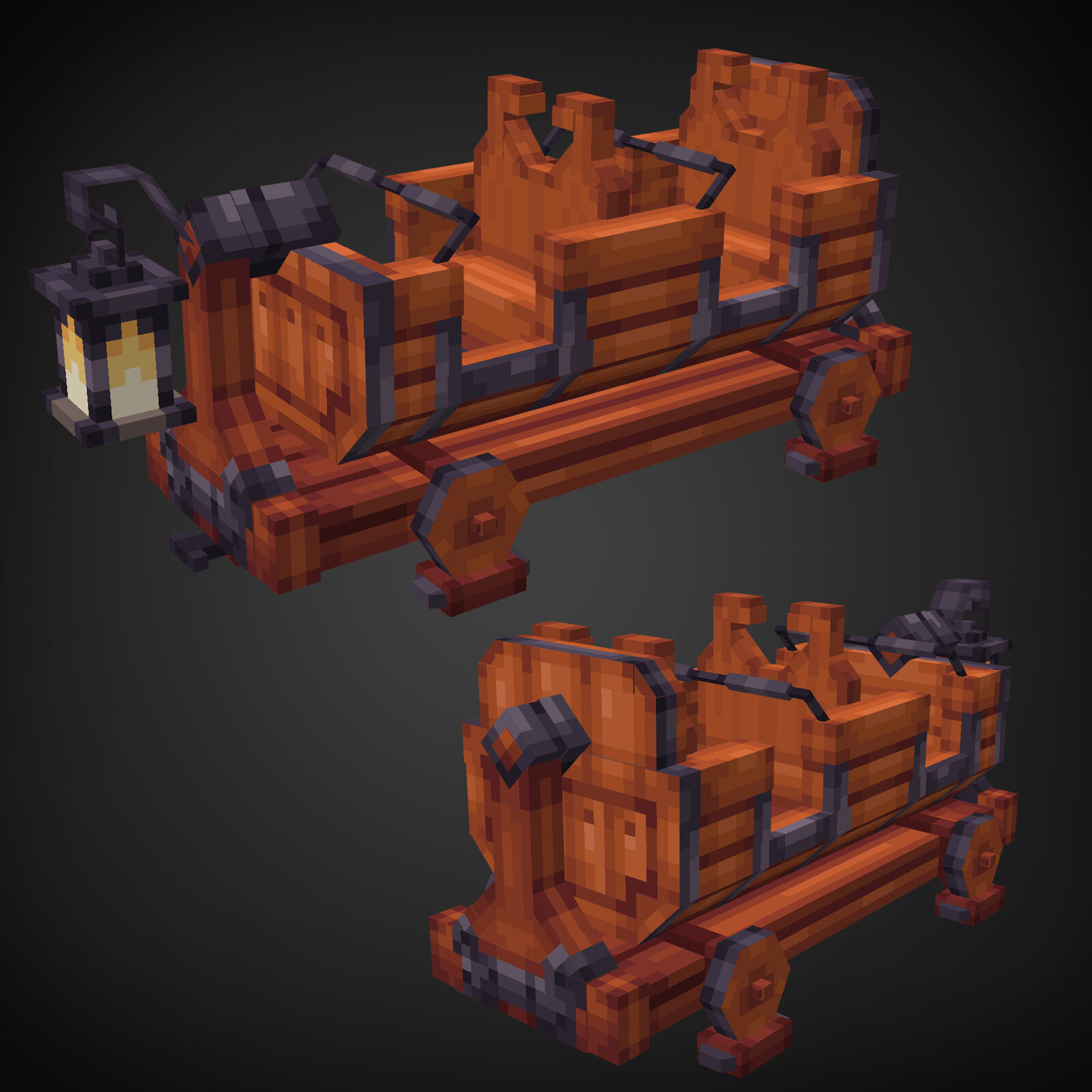 Voxel Wagon Cart