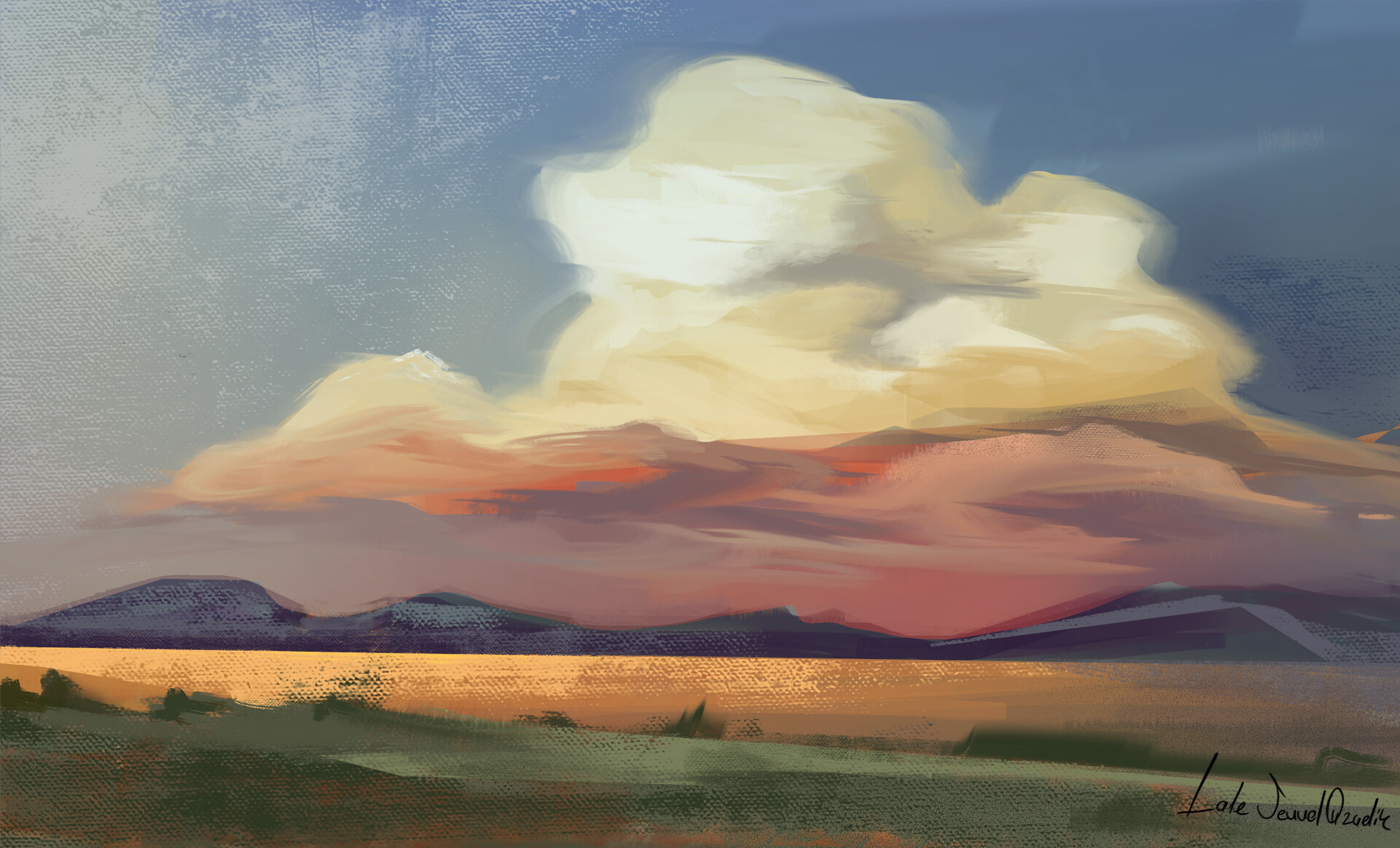 ArtStation - Cloud study