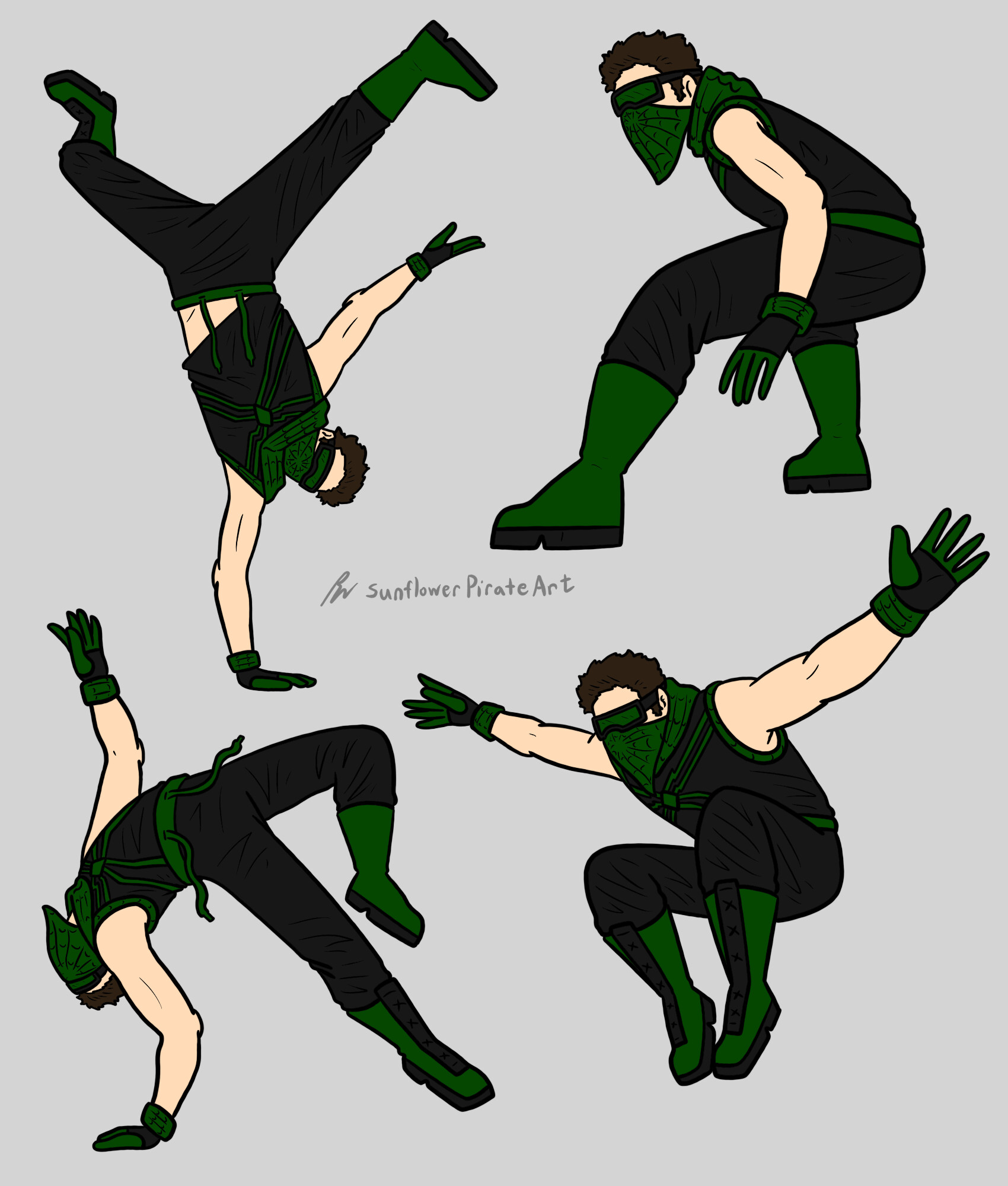 ArtStation - Spidersona Action Poses