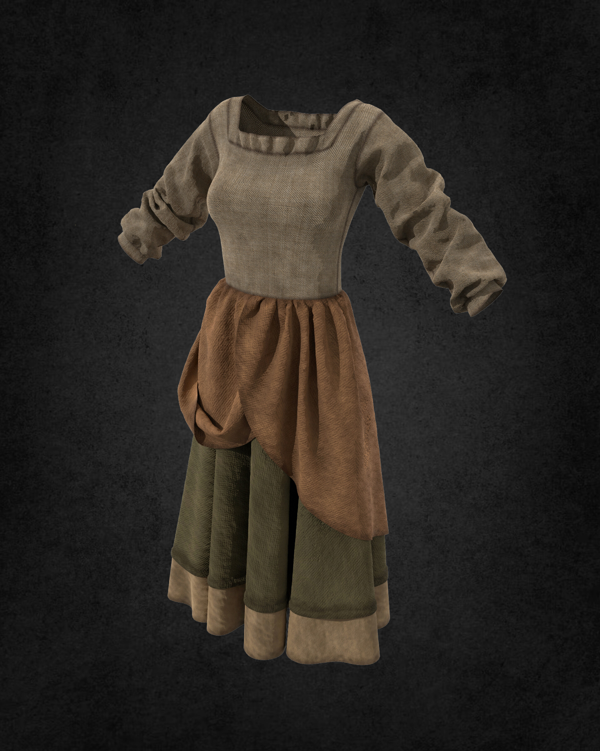ArtStation Medieval Female dress