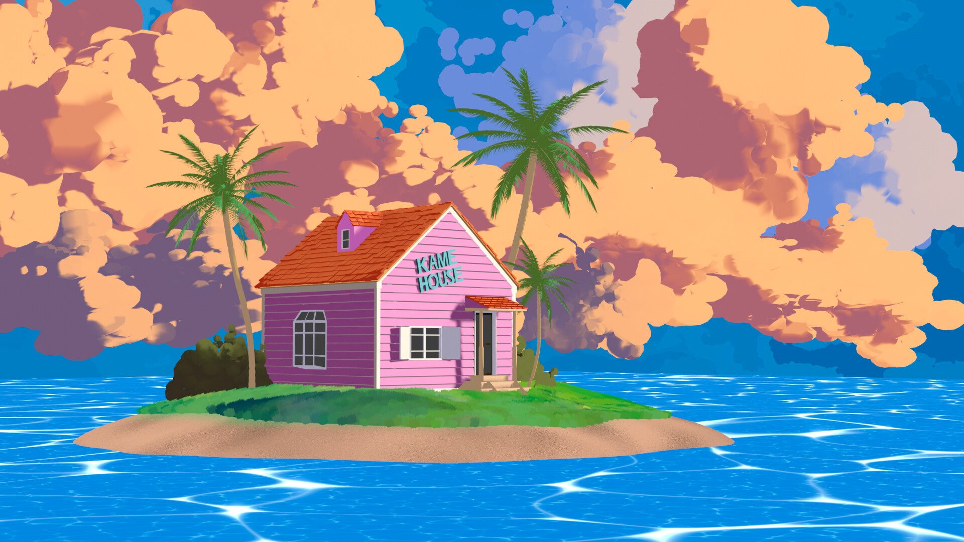 Kame House Island Dragon Ball 4K Wallpaper, 44% OFF