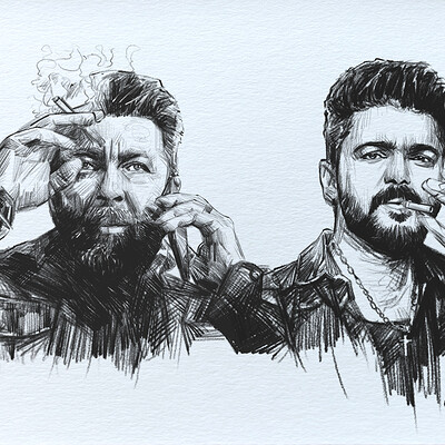 Portrait sketch -2 | Pencil drawing by Vijayan Alagar on Dribbble