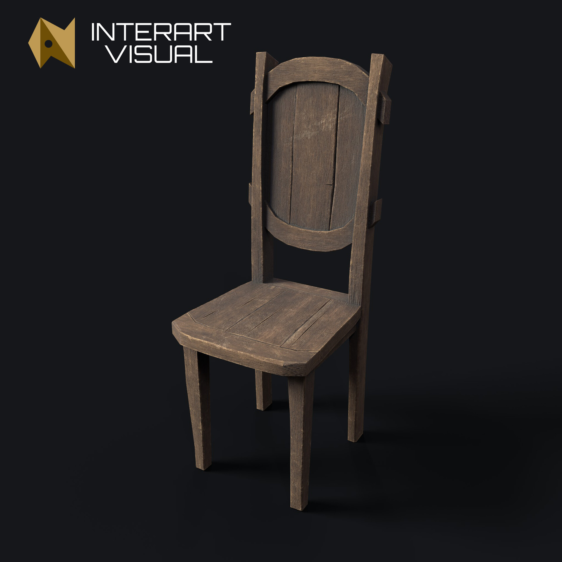 ArtStation Medieval Wooden Chair