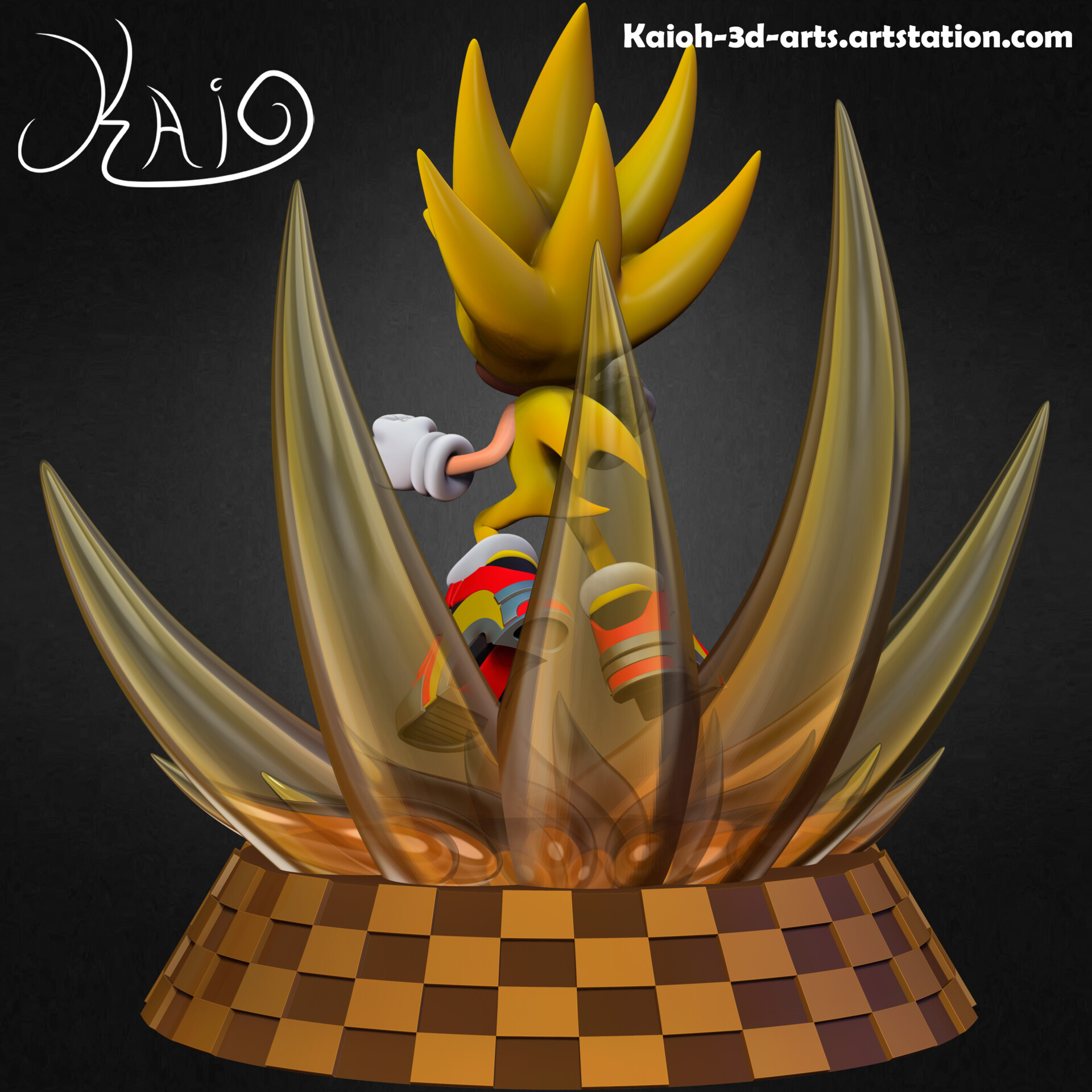 ArtStation - 2021 Art: #51 - Super Sonic!
