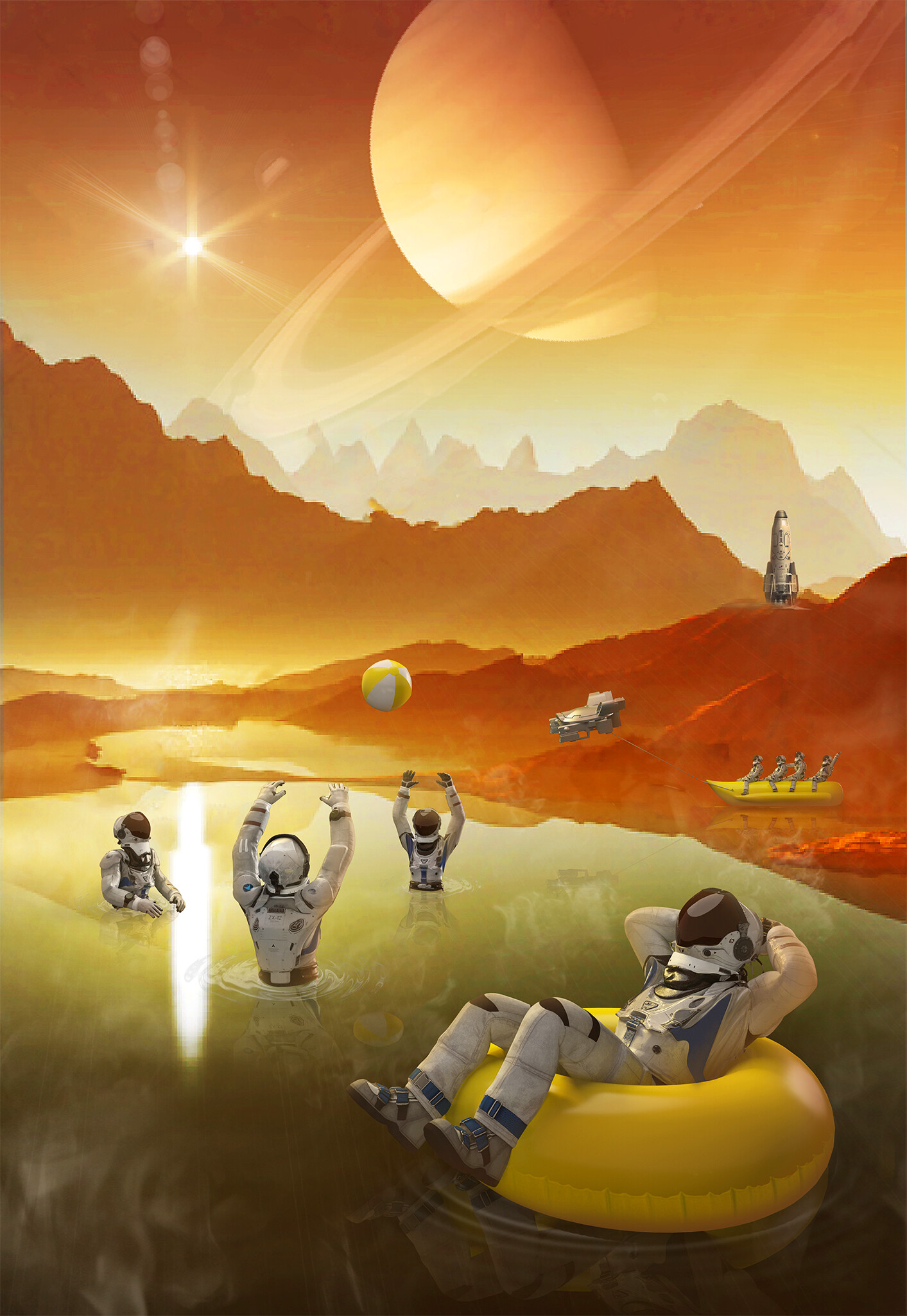 ArtStation - Vacation on Mars