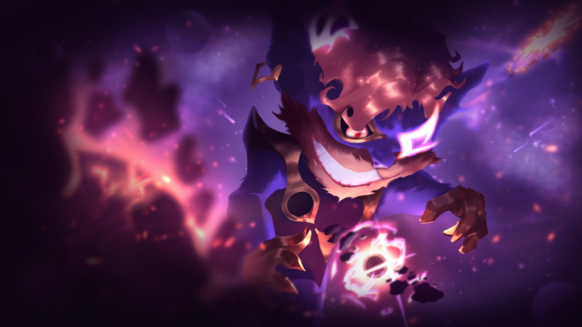 ArtStation Ziggs Dark Cosmic Splash Art