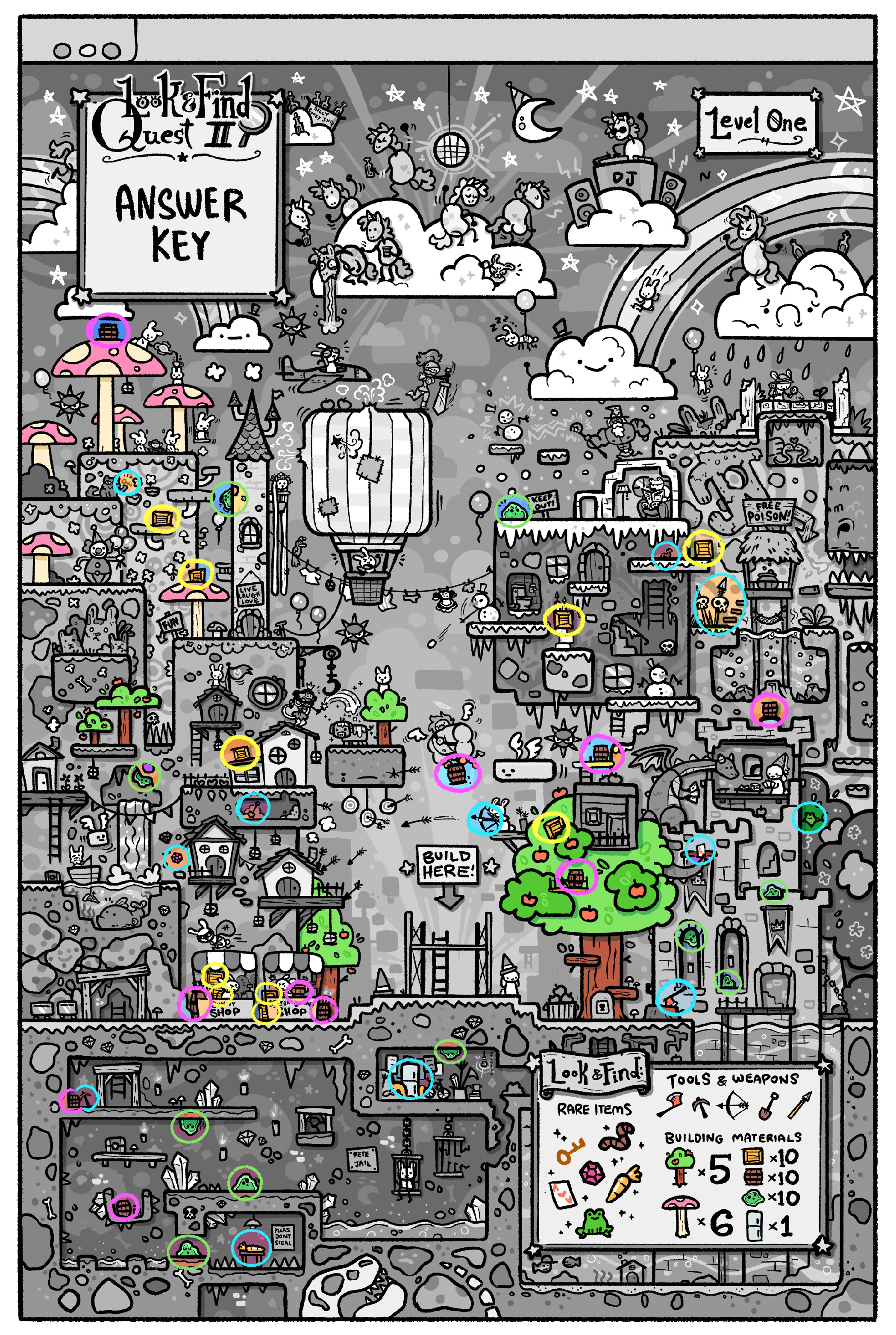 Look and Find Quest II Answer Key