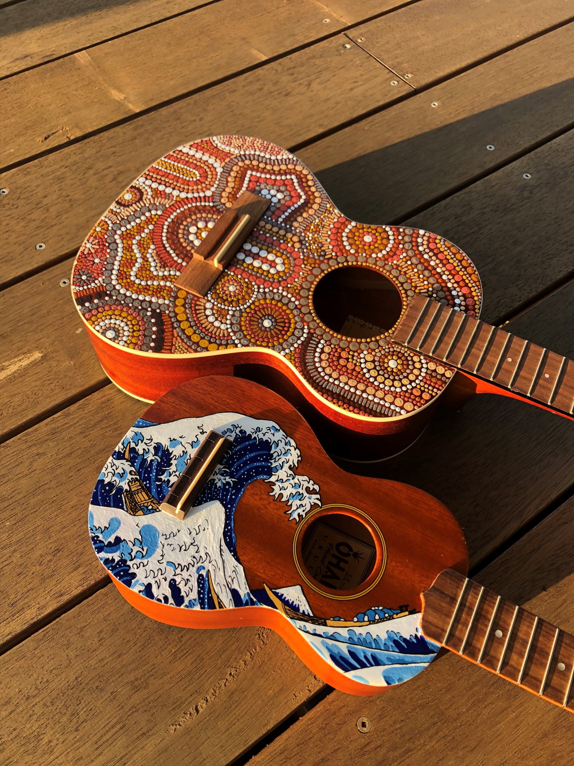 Painting a ukulele on sale