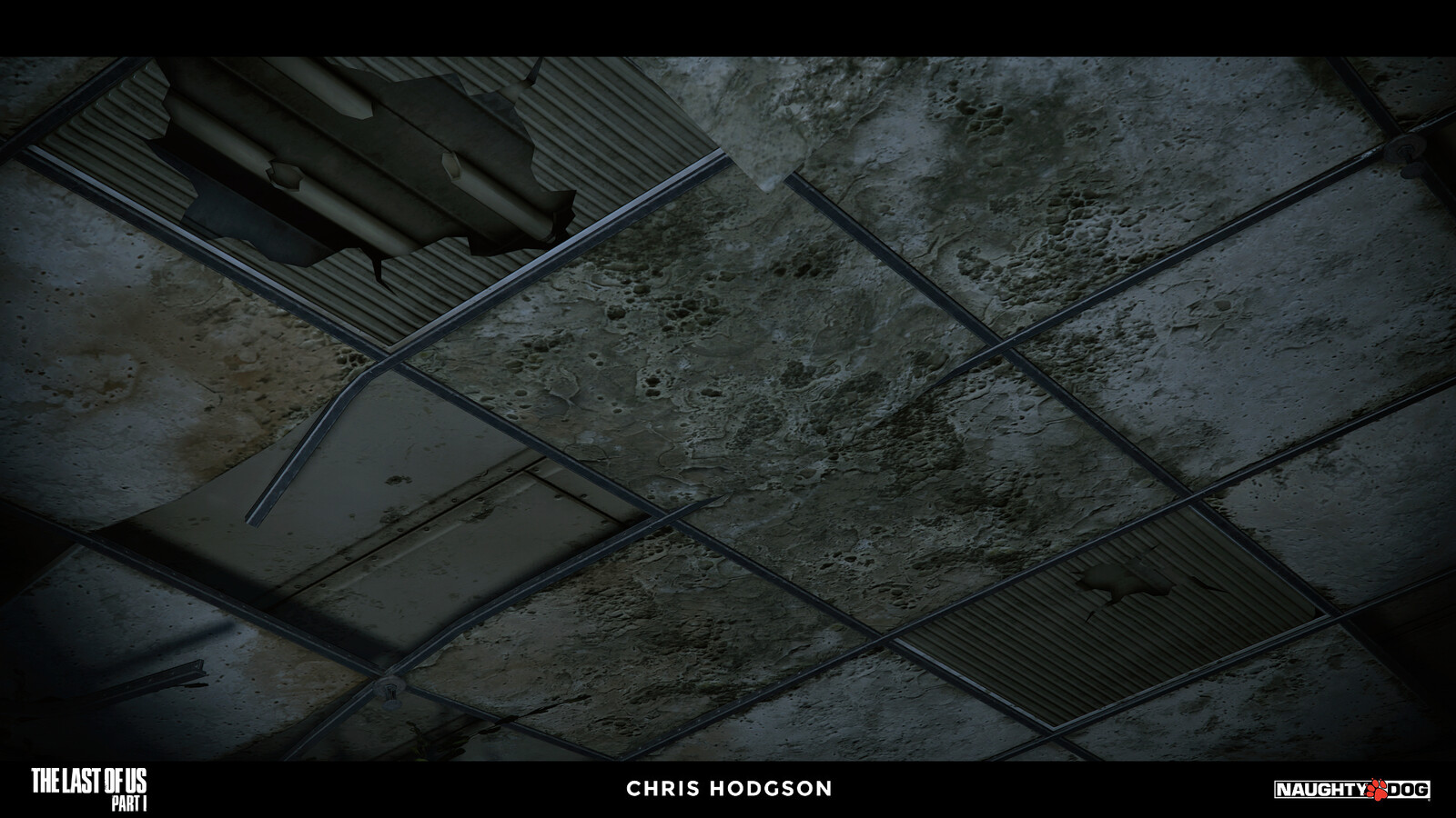 I created this generic mold/grunge material for the Naughty Dog material library. I am only responsible for creating the source material, not the blending, shader creation, or propping in the screenshot.