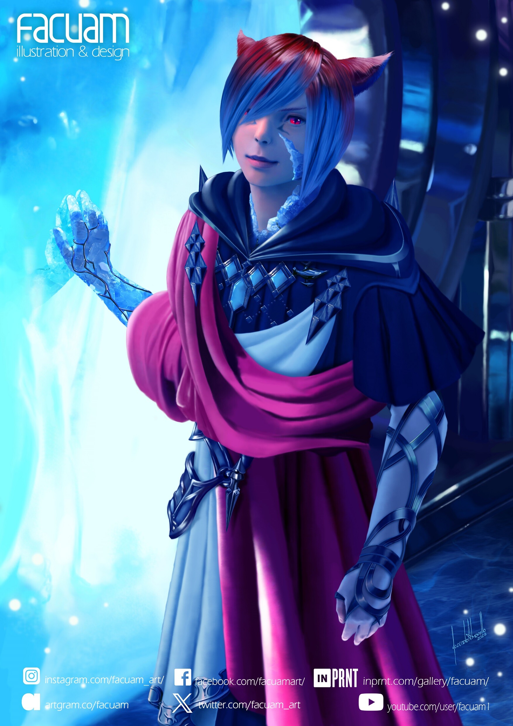 ArtStation FFXIV Crystal Exarch