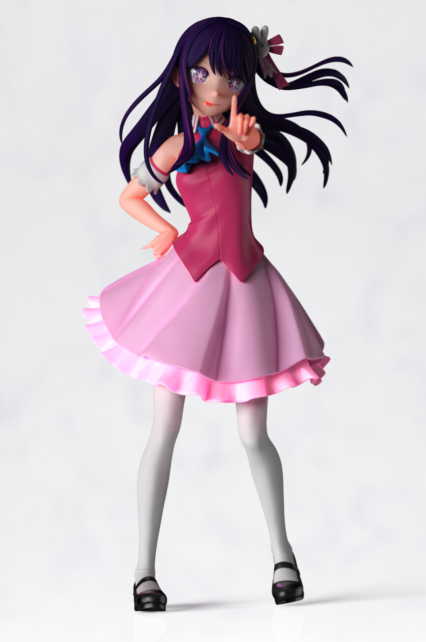 Hoshino Ai - Oshi No Ko Anime Figurine for 3D Printing