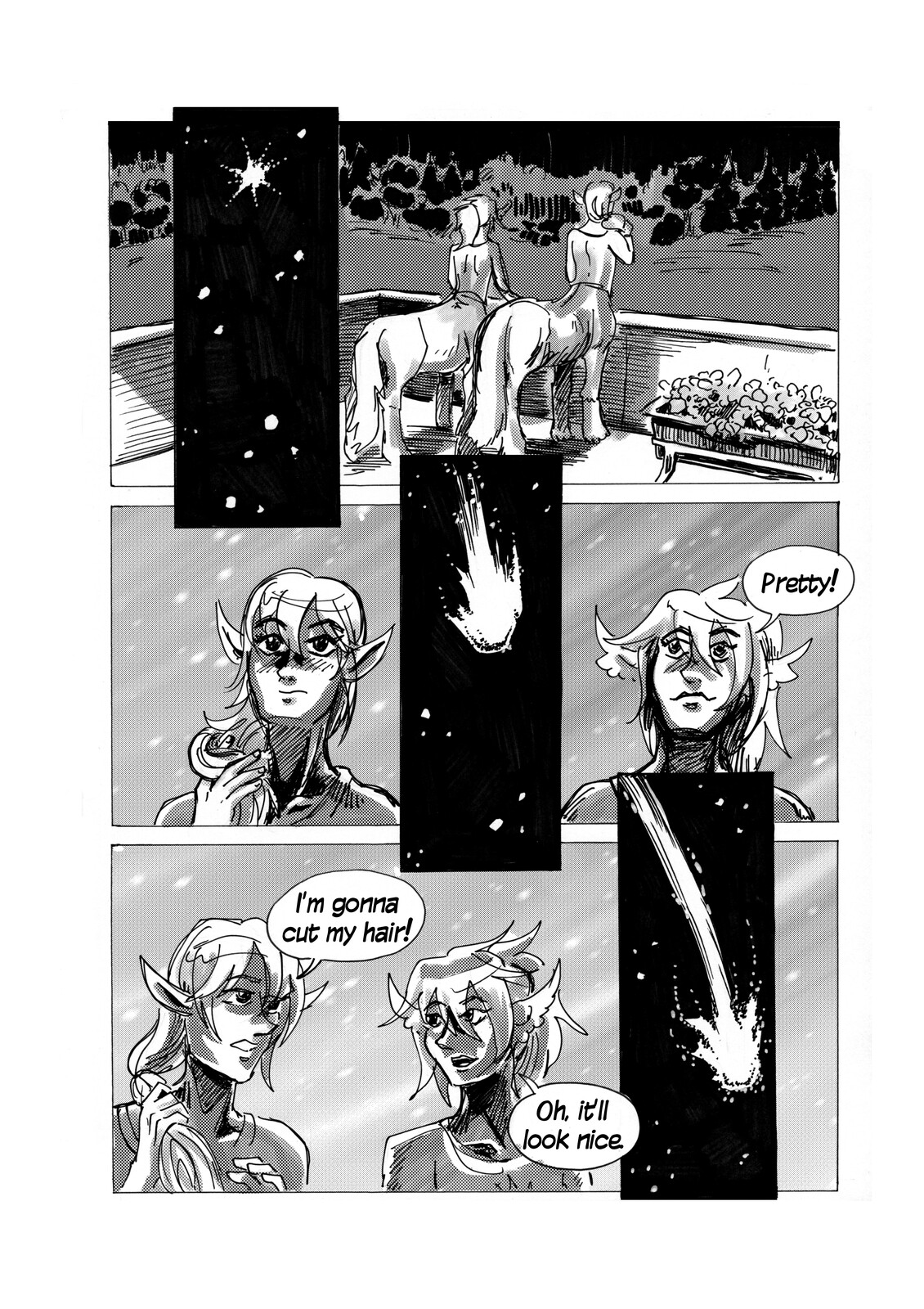 Falling satellite.