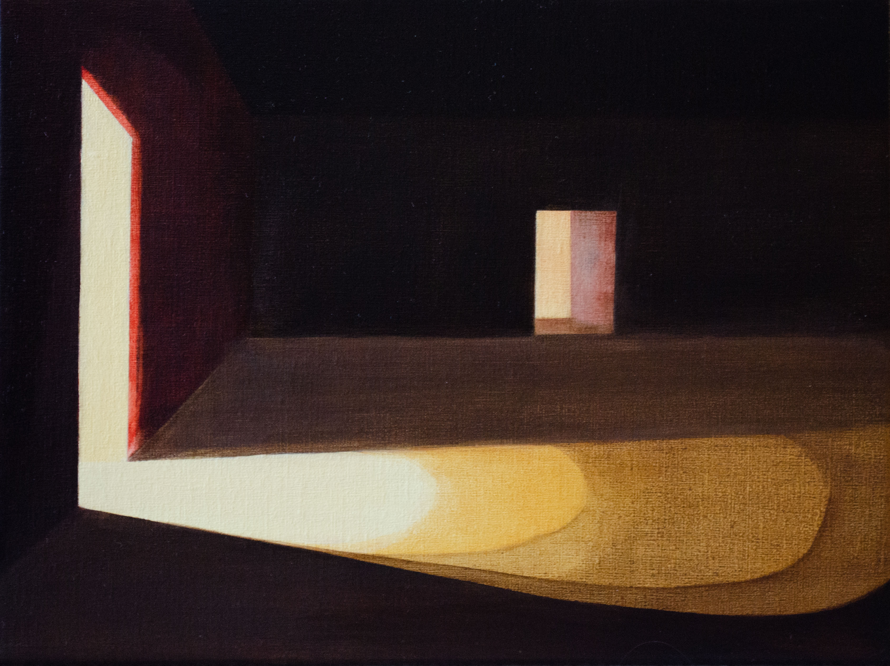 Shaft, 2018, 450x350mm, Acrylic on linen