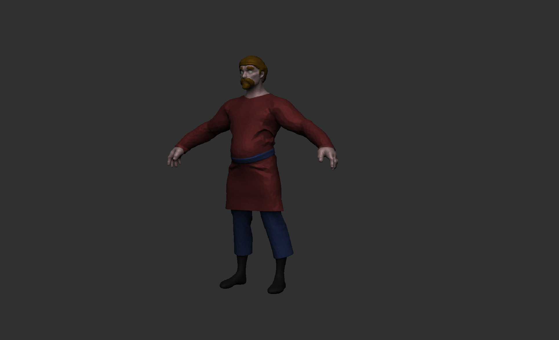 Low poly enemy peasant made in Zbrush and Marvelous Designer.