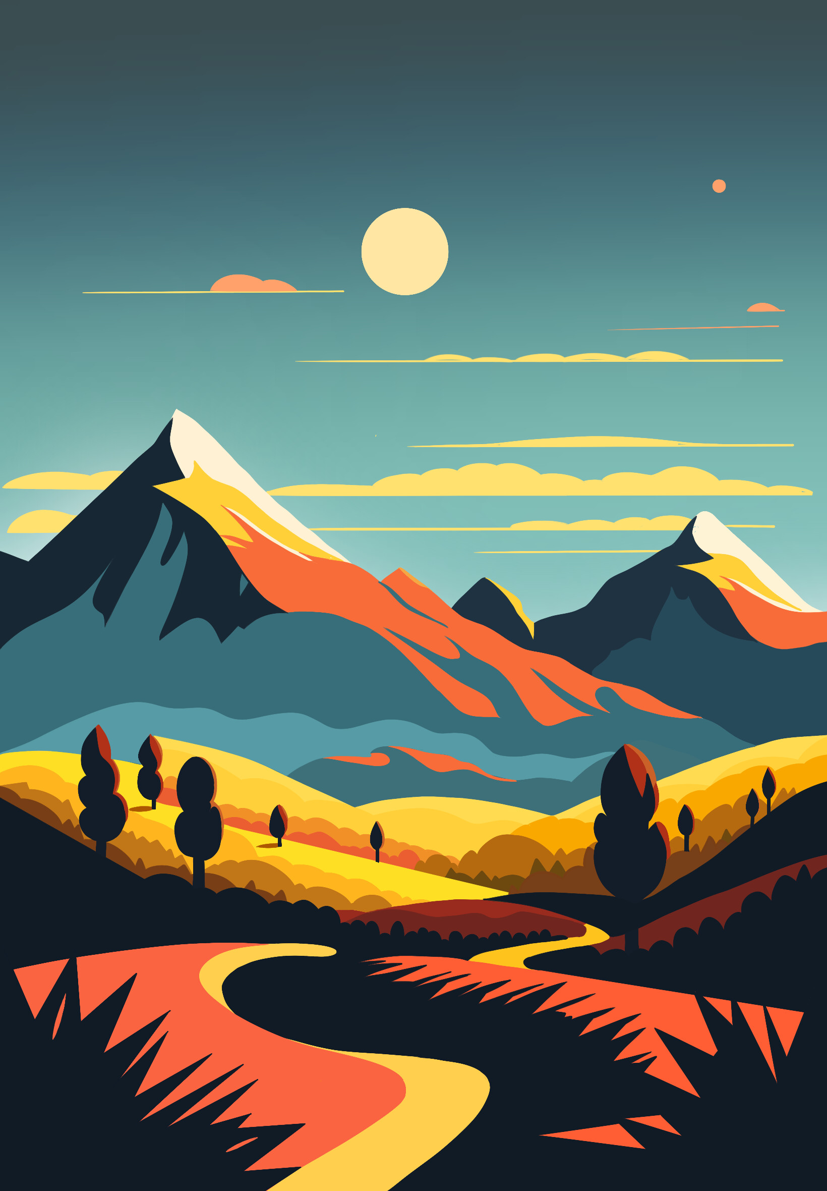 ArtStation - Mountain Wallpaper