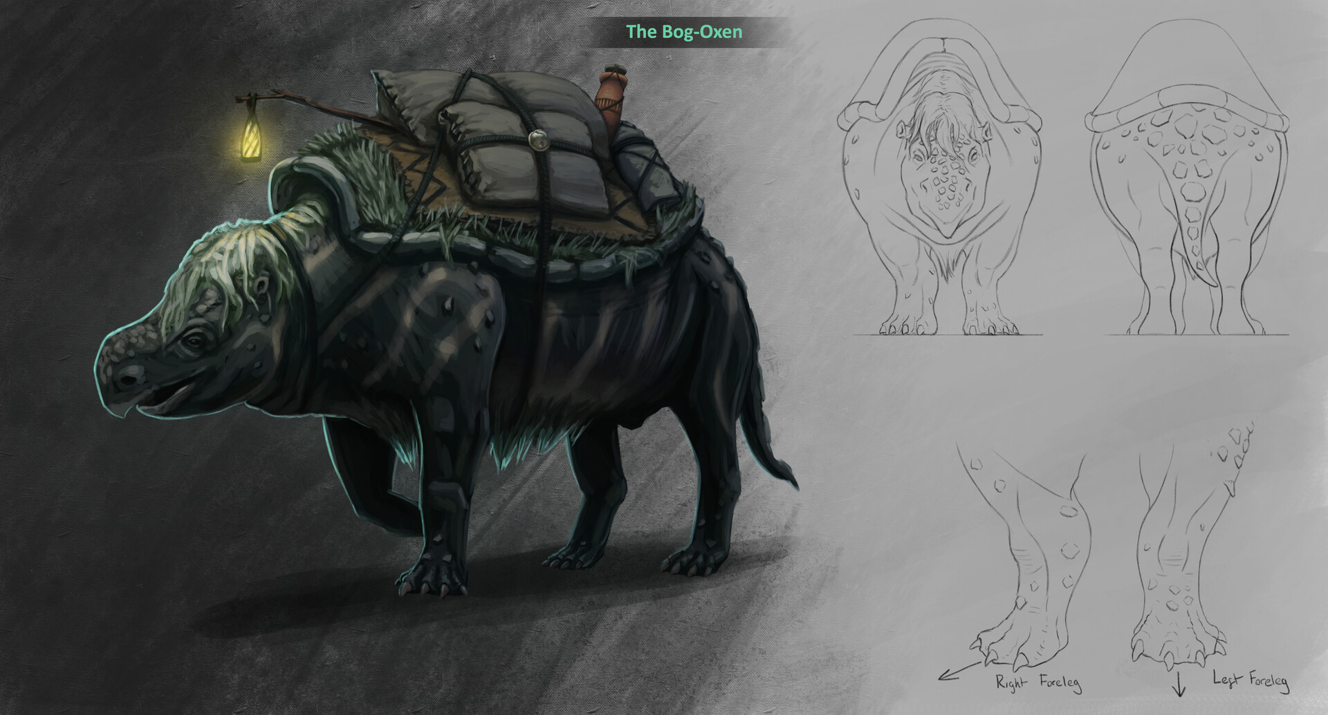 ArtStation - Creature Concept - Fantasy Beast of Burden